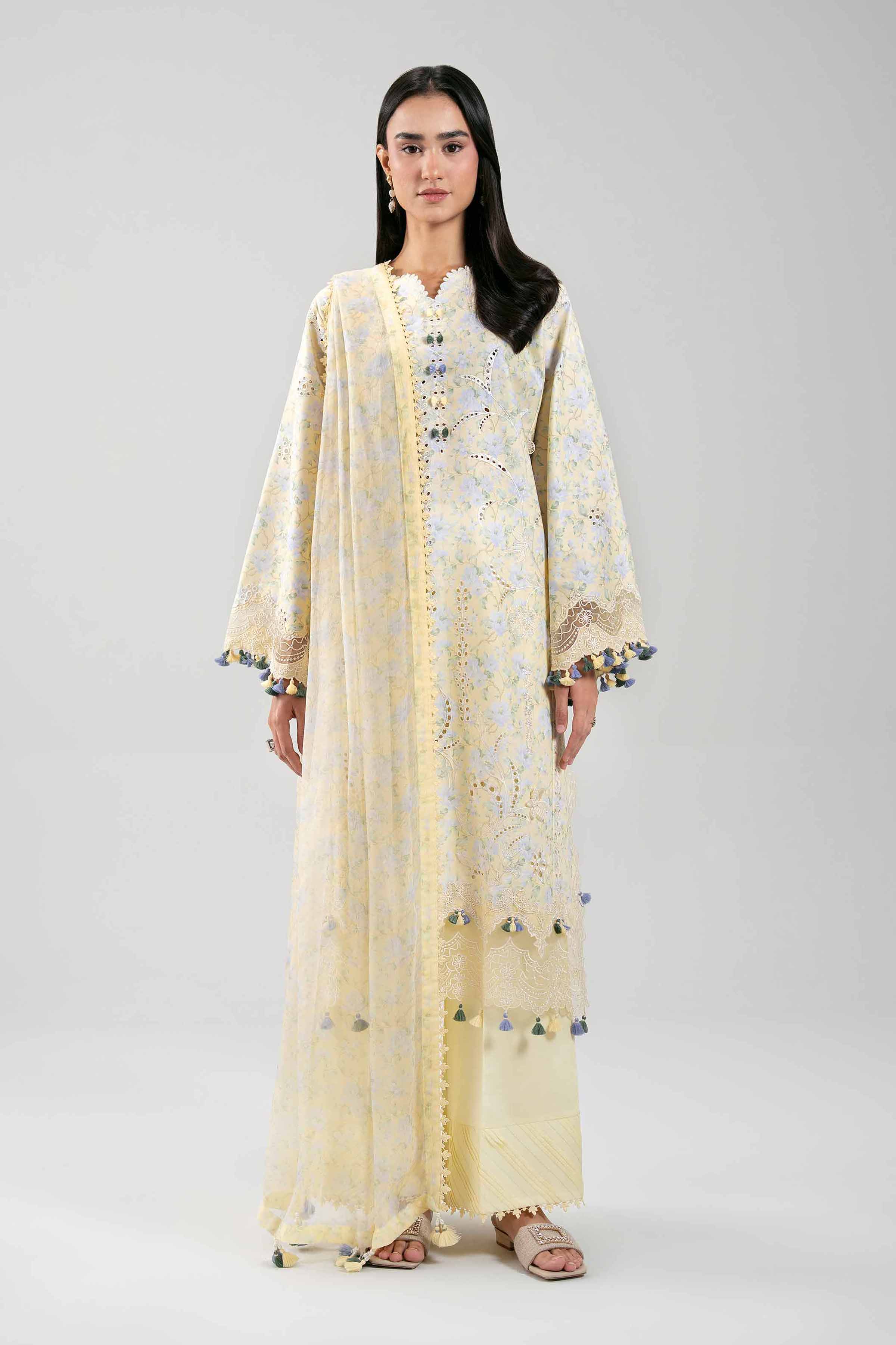 3 Piece - Embroidered Suit - 42601396 for Women - Unstitched Collection | Nishat | Shop Online