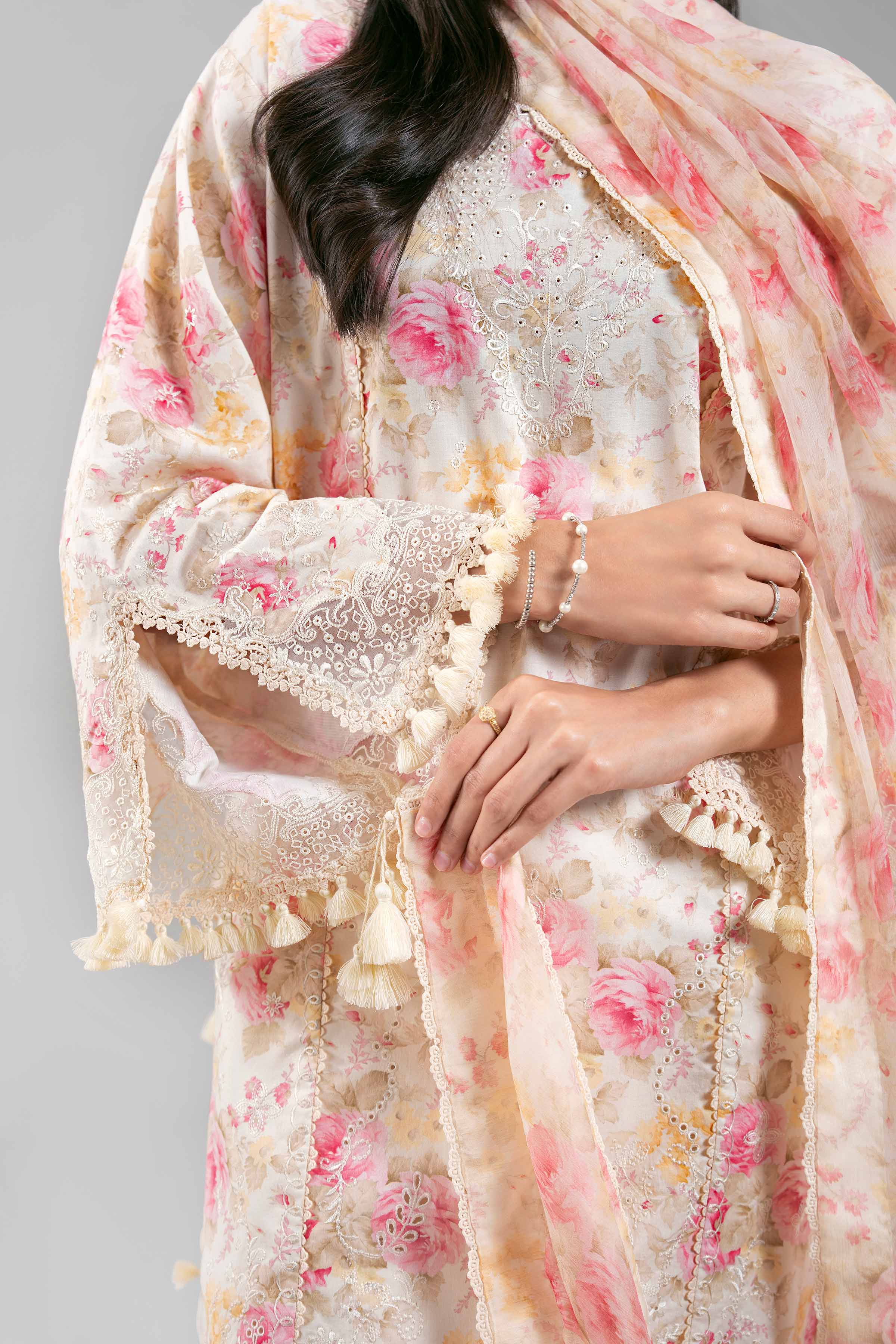 3 Piece - Digital Printed Embroidered Suit - 42601398 for Women - Unstitched Collection | Nishat | Shop Online