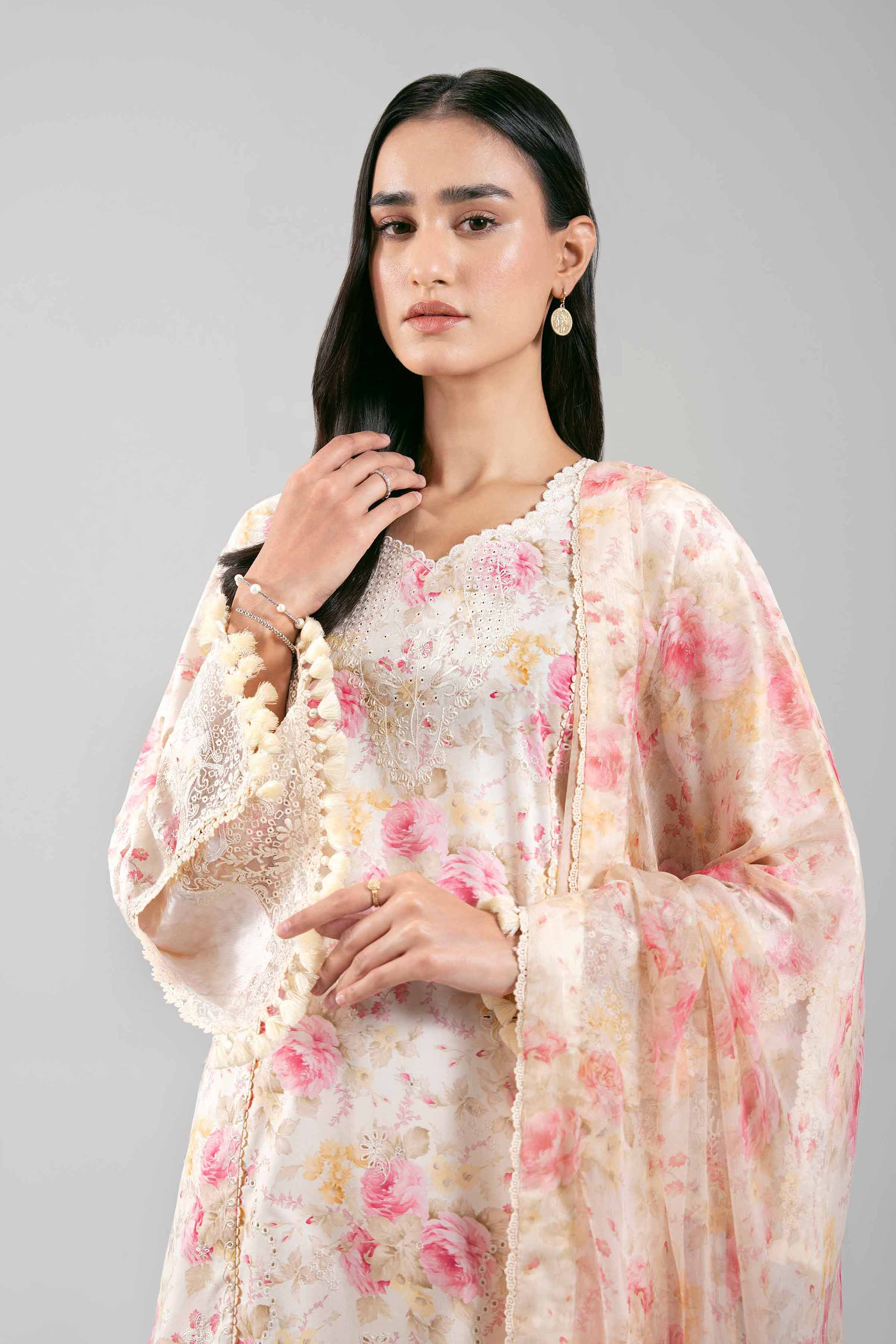 3 Piece - Digital Printed Embroidered Suit - 42601398 for Women - Unstitched Collection | Nishat | Shop Online
