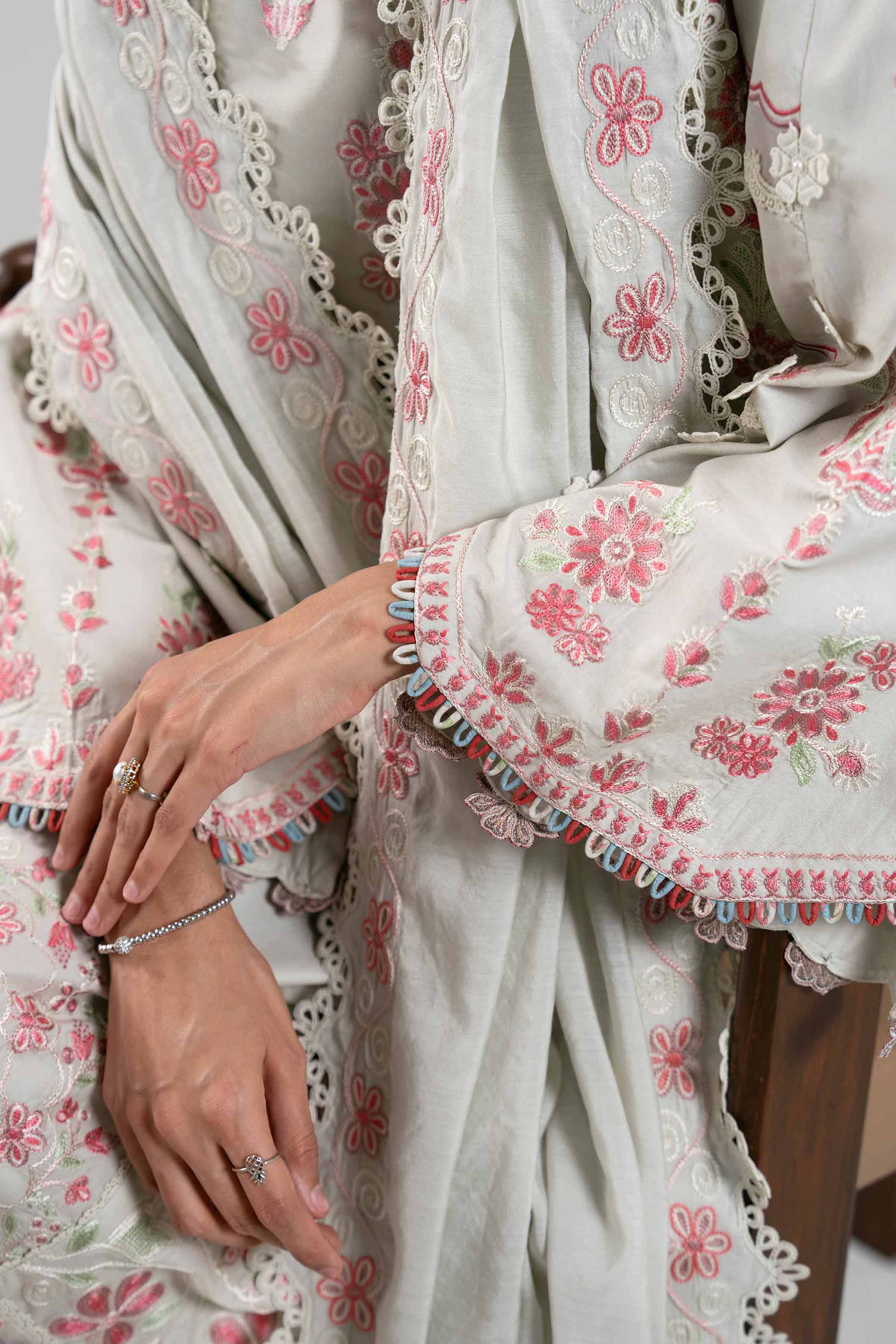 3 Piece - Embroidered Suit - 42601400 for Women - Unstitched Collection | Nishat | Shop Online