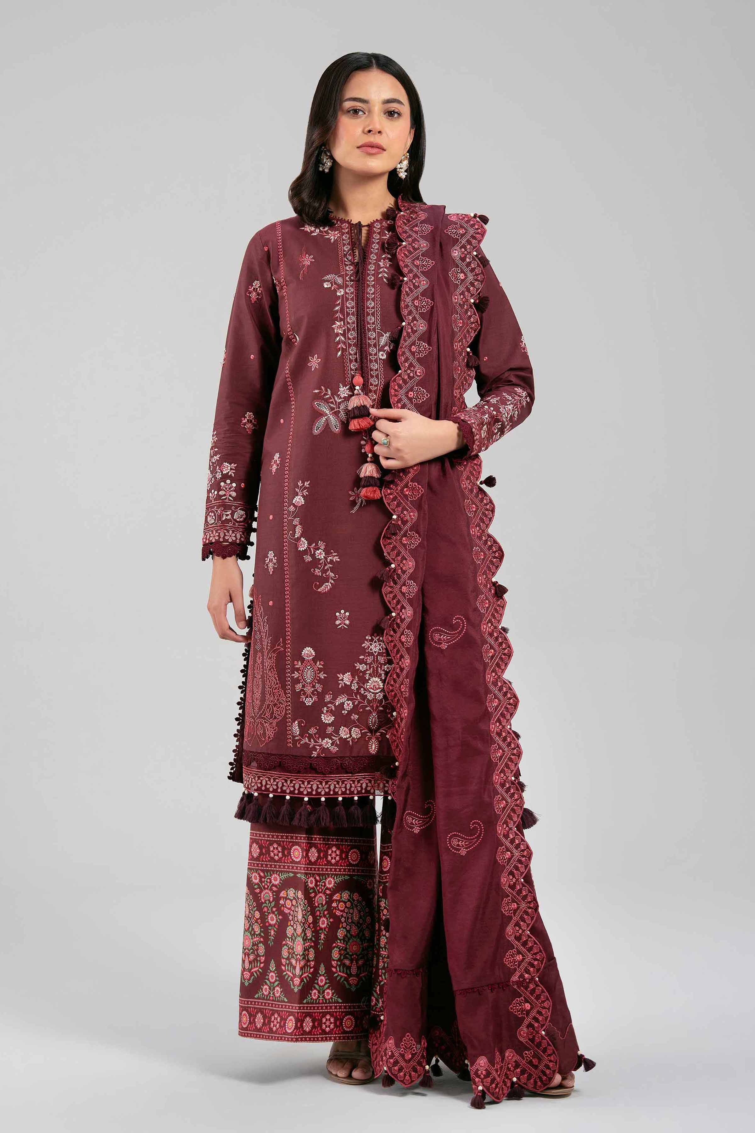 3 Piece - Embroidered Suit - 42601401 for Women - Unstitched Collection | Nishat | Shop Online