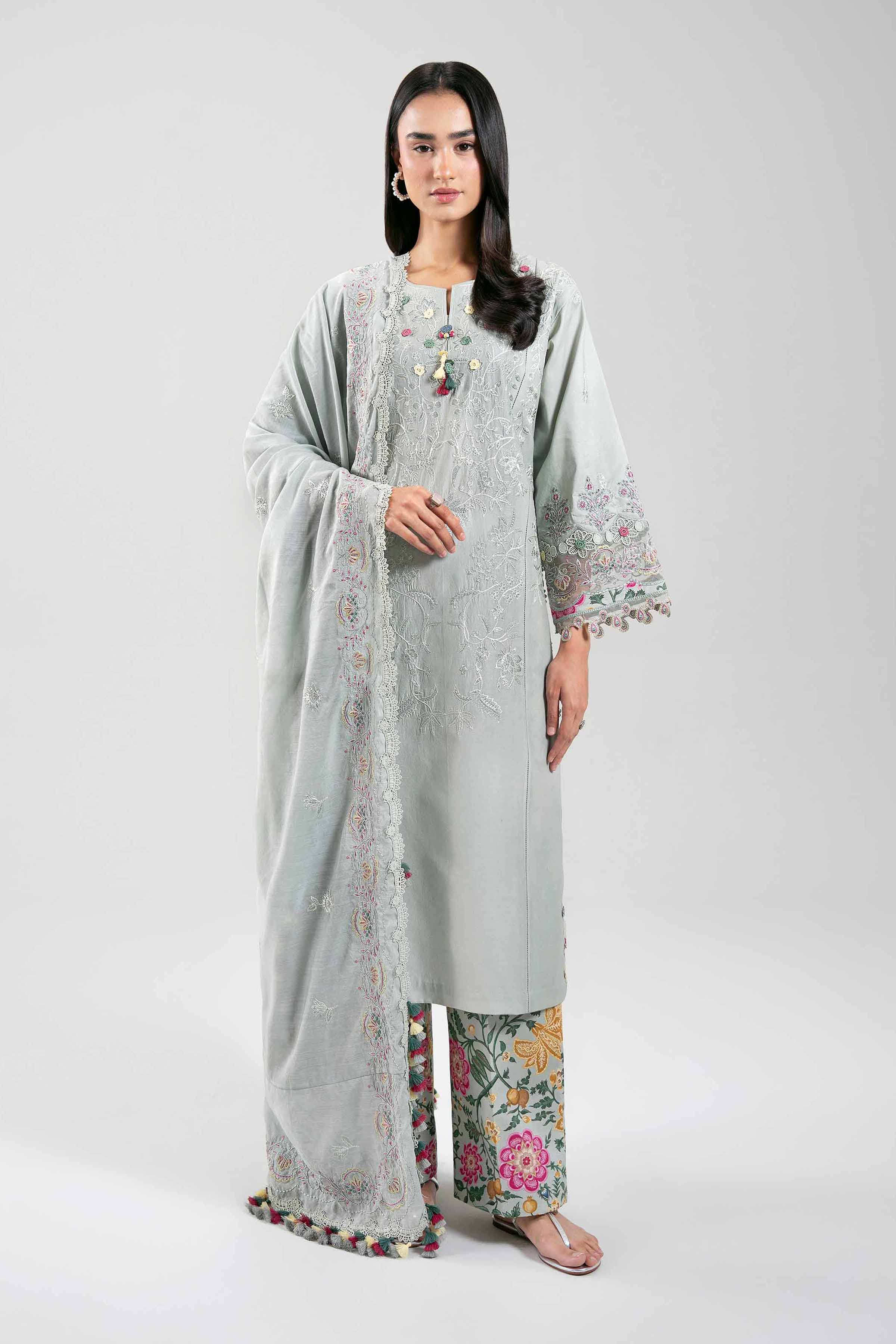 3 Piece - Embroidered Suit - 42601402 for Women - Unstitched Collection | Nishat | Shop Online