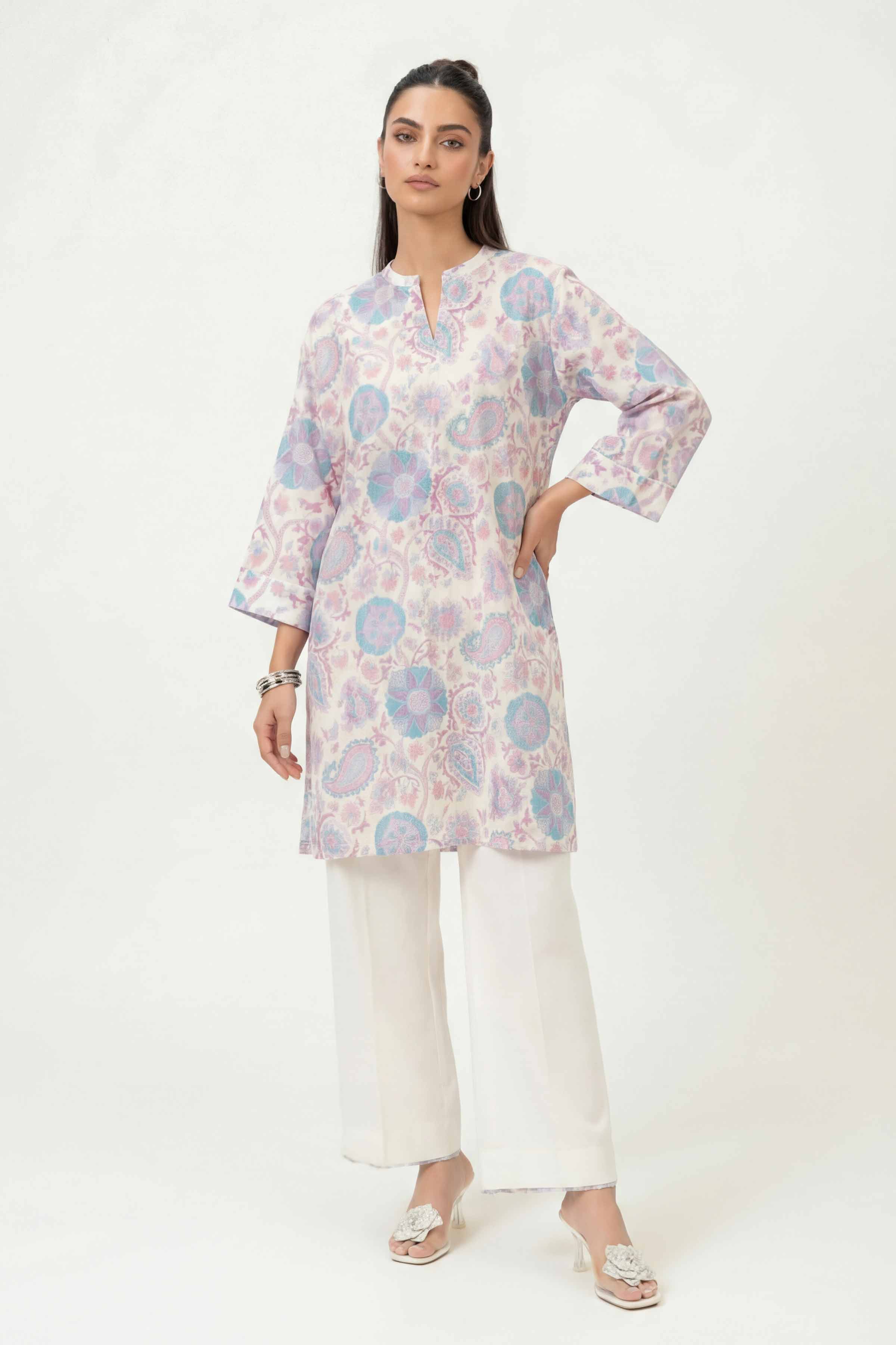 2 Piece - Printed Suit - 42601406 for Women - Unstitched Collection | Nishat | Shop Online