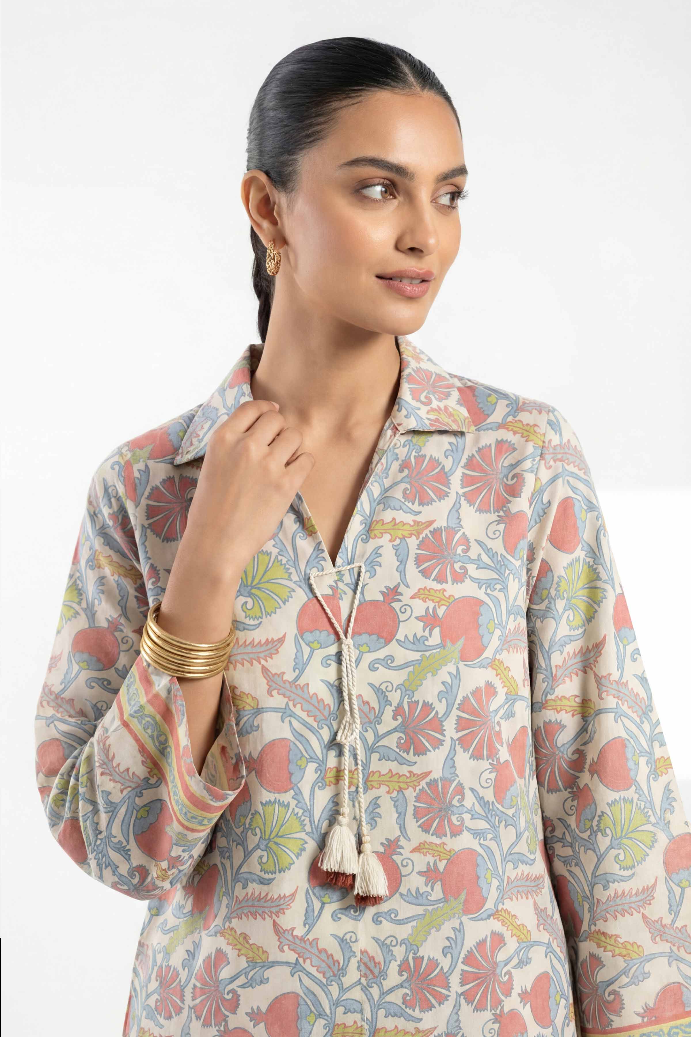 2 Piece - Printed Suit - 42601410 for Women - Unstitched Collection | Nishat | Shop Online