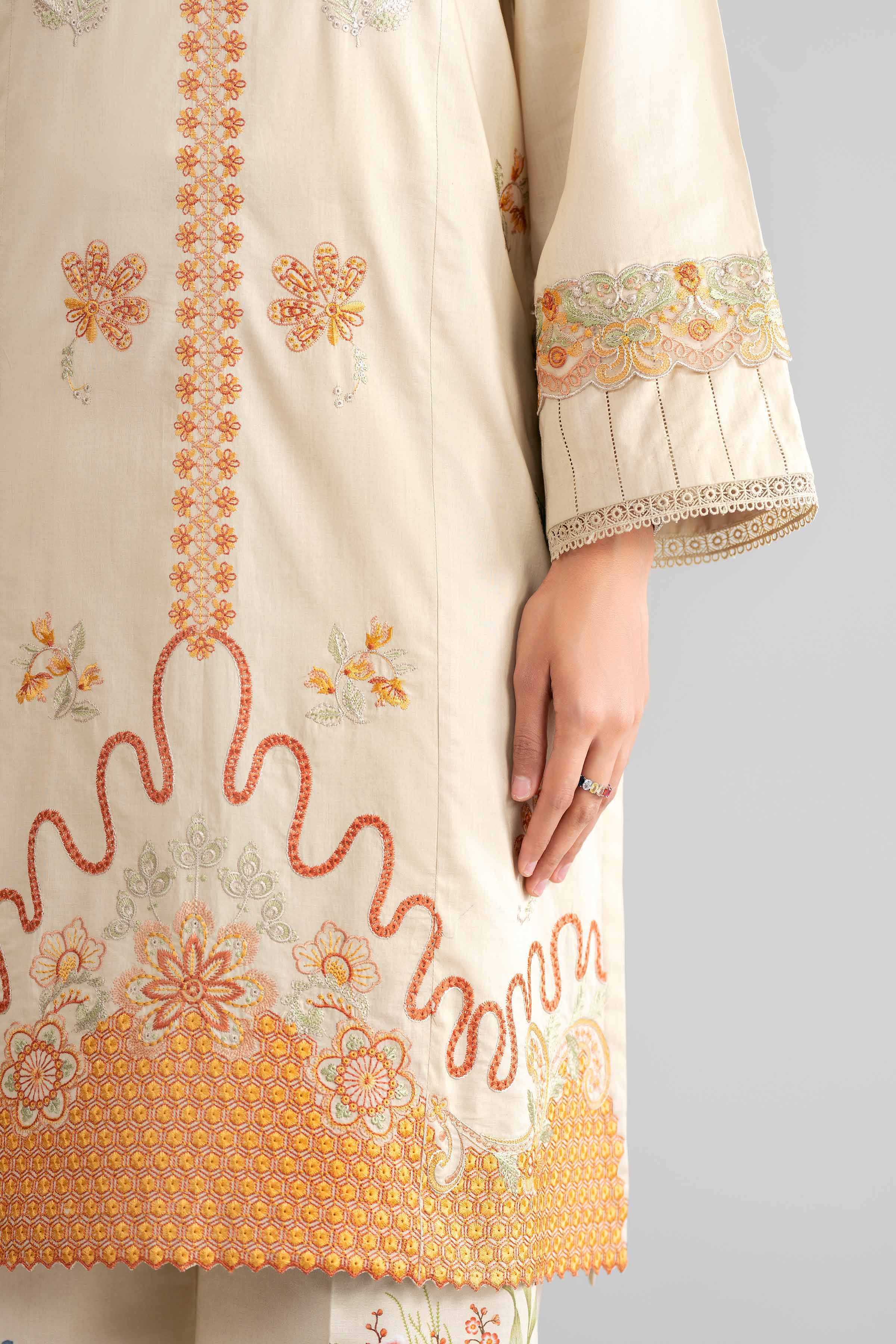 2 Piece - Digital Printed Embroidered Suit - 42601415 for Women - Unstitched Collection | Nishat | Shop Online