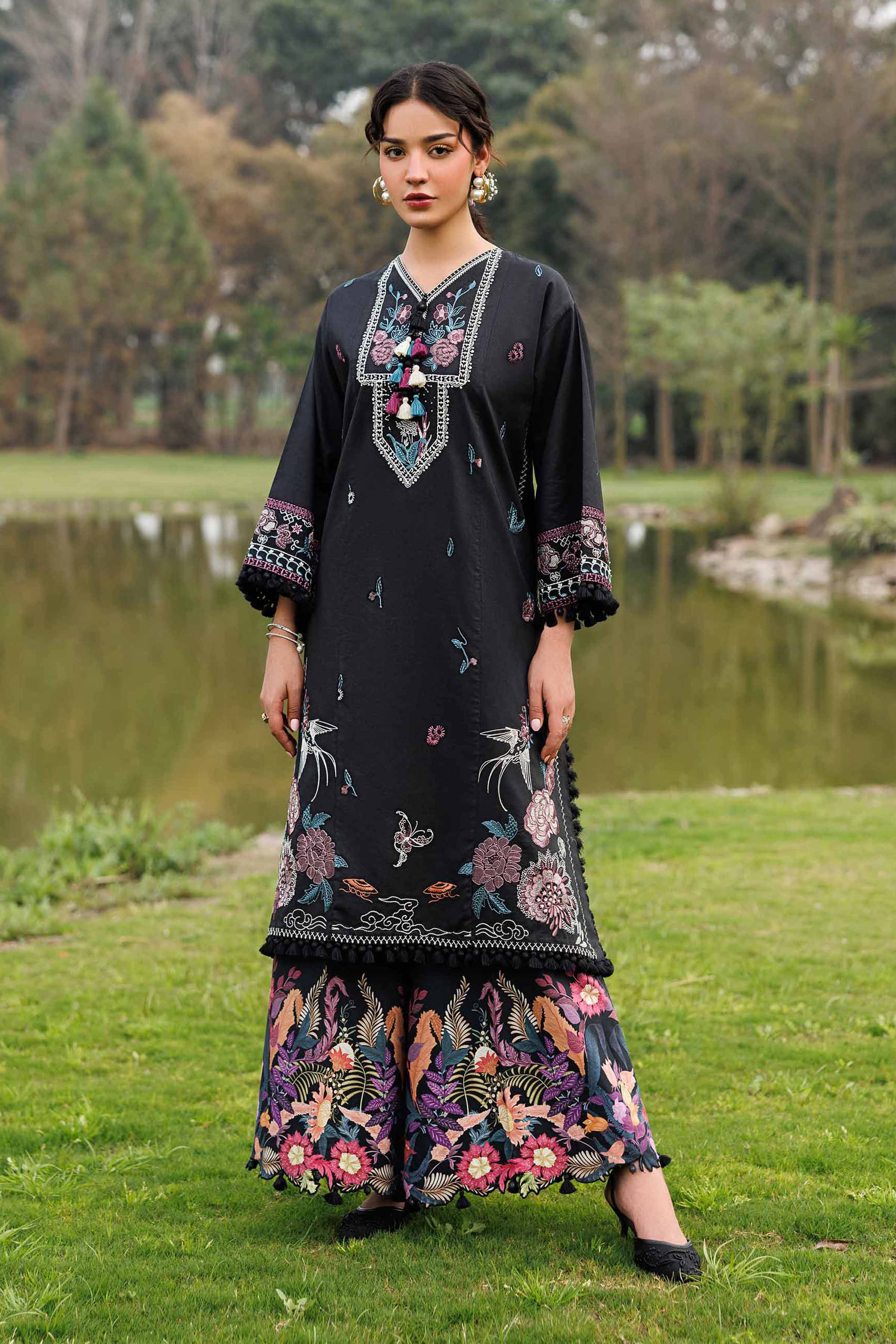 2 Piece - Digital Printed Embroidered Suit - 42601416 for Women - Unstitched Collection | Nishat | Shop Online