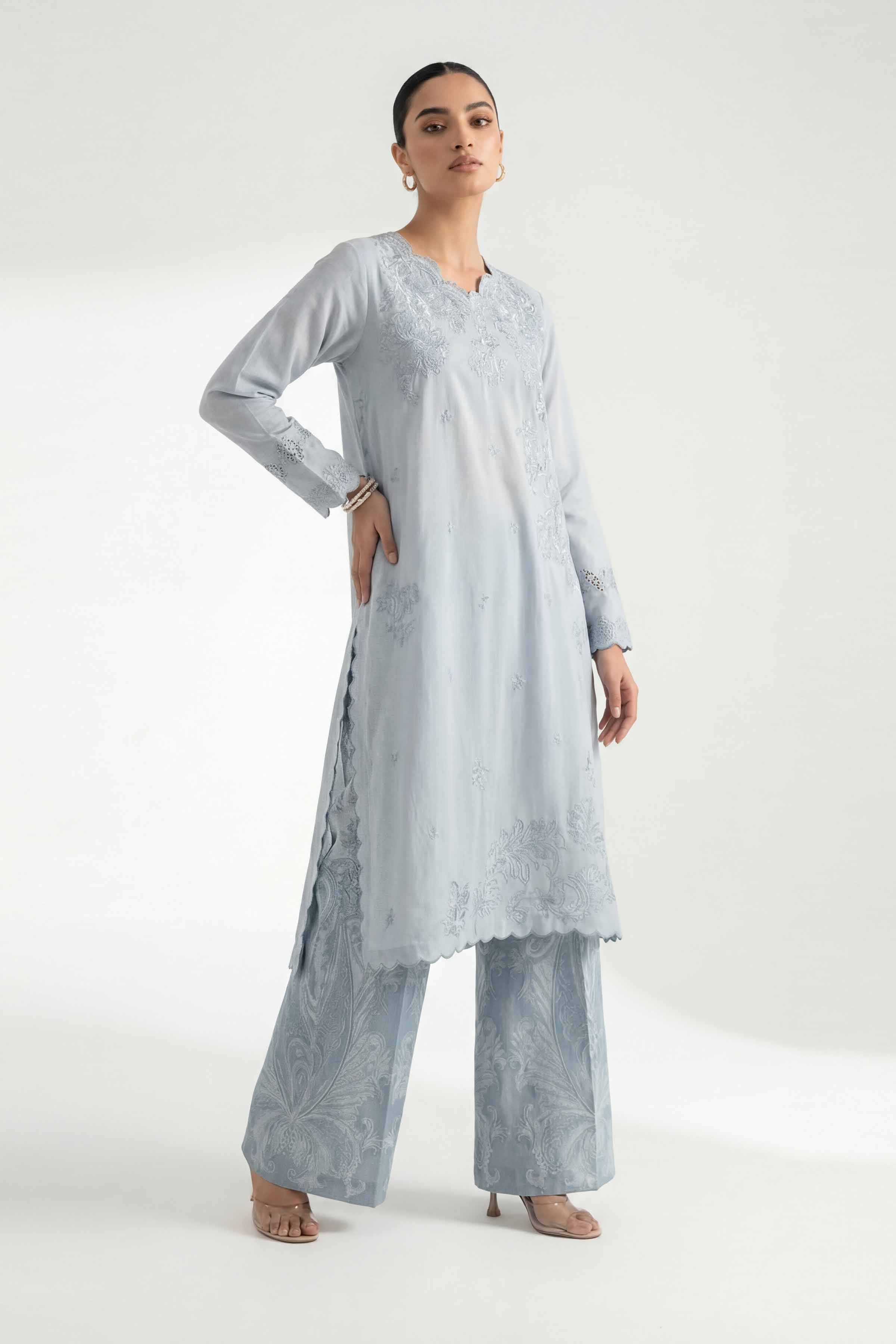 2 Piece - Digital Printed Embroidered Suit - 42601419 for Women - Unstitched Collection | Nishat | Shop Online