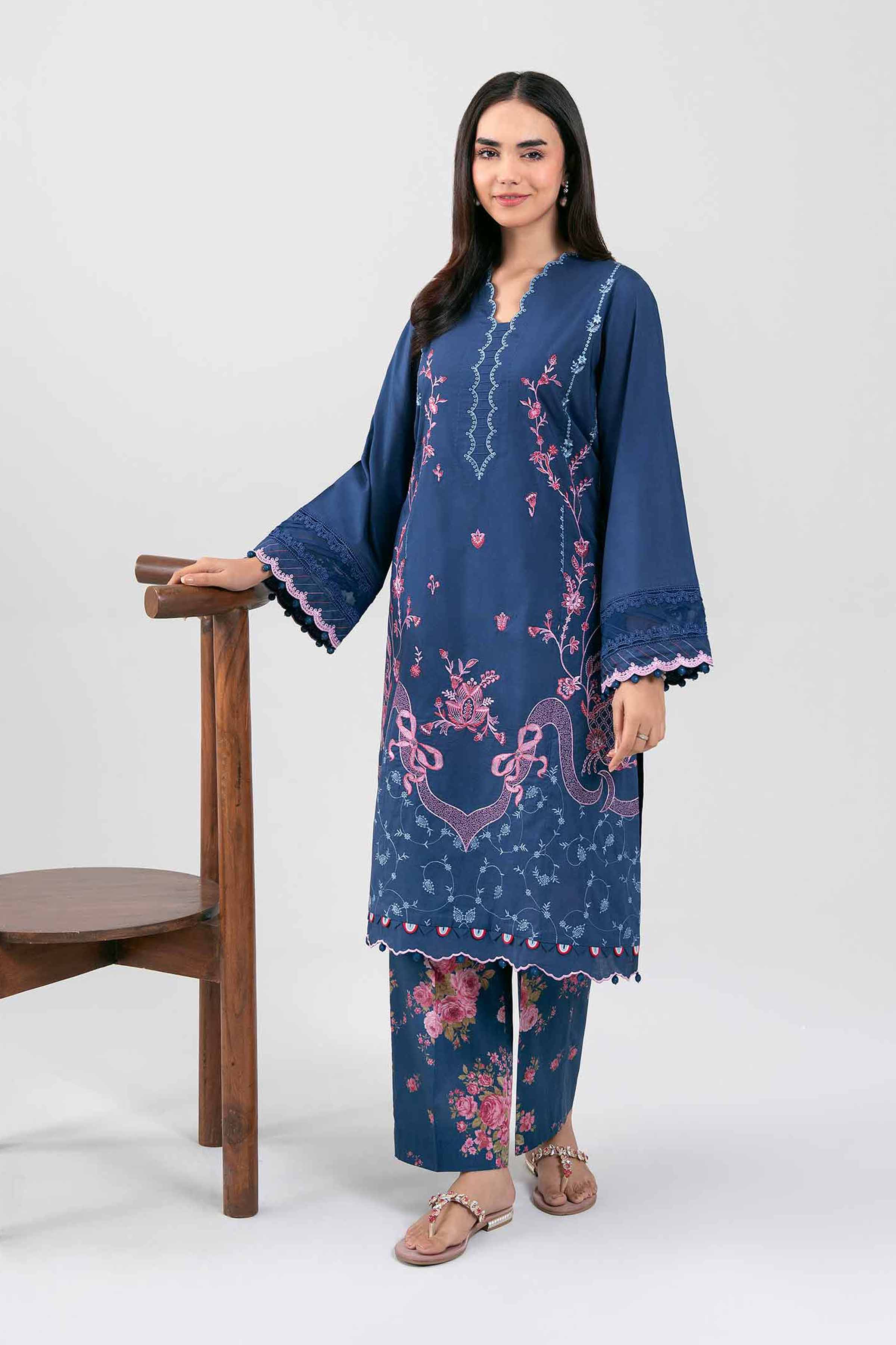 2 Piece - Digital Printed Embroidered Suit - 42601422 for Women - Unstitched Collection | Nishat | Shop Online