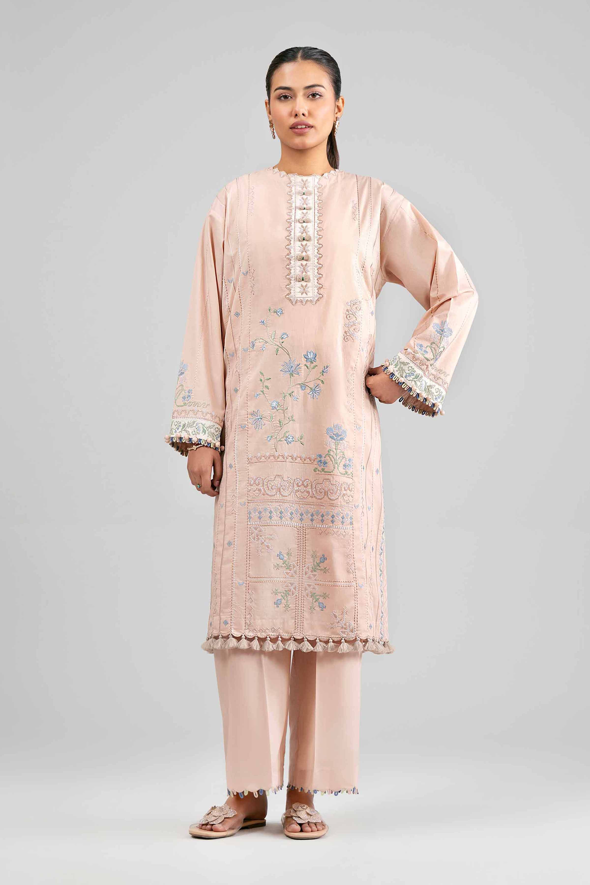 2 Piece - Embroidered Suit - 42601425 for Women - Unstitched Collection | Nishat | Shop Online
