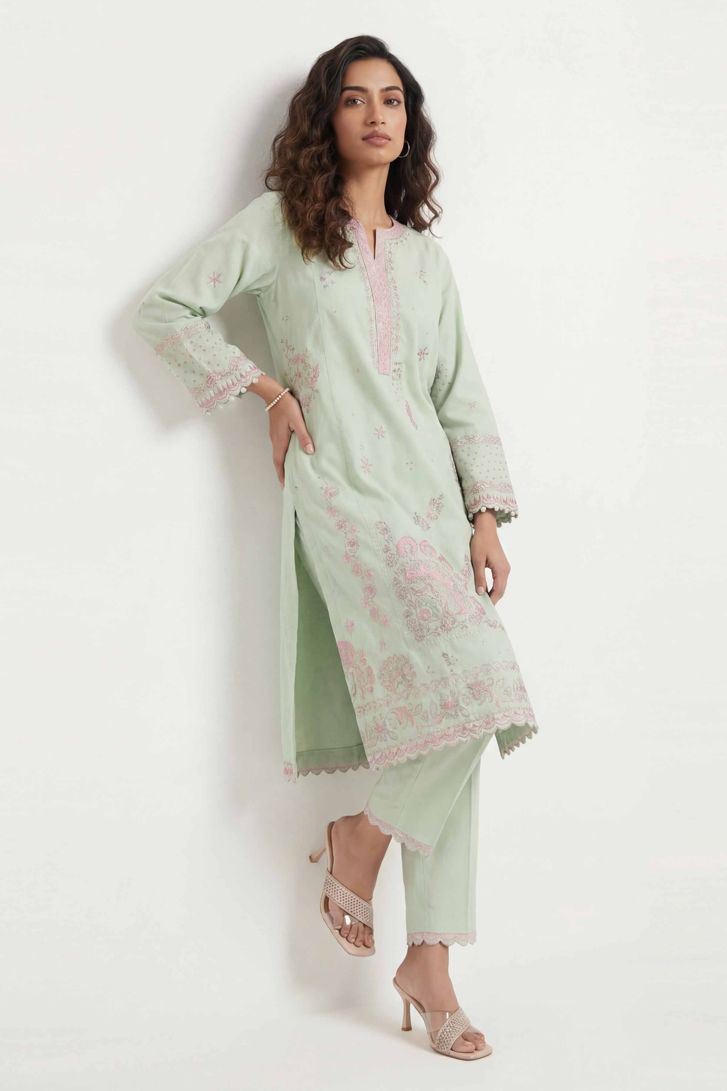 2 Piece - Embroidered Suit - 42601432 for Women - Unstitched Collection | Nishat | Shop Online