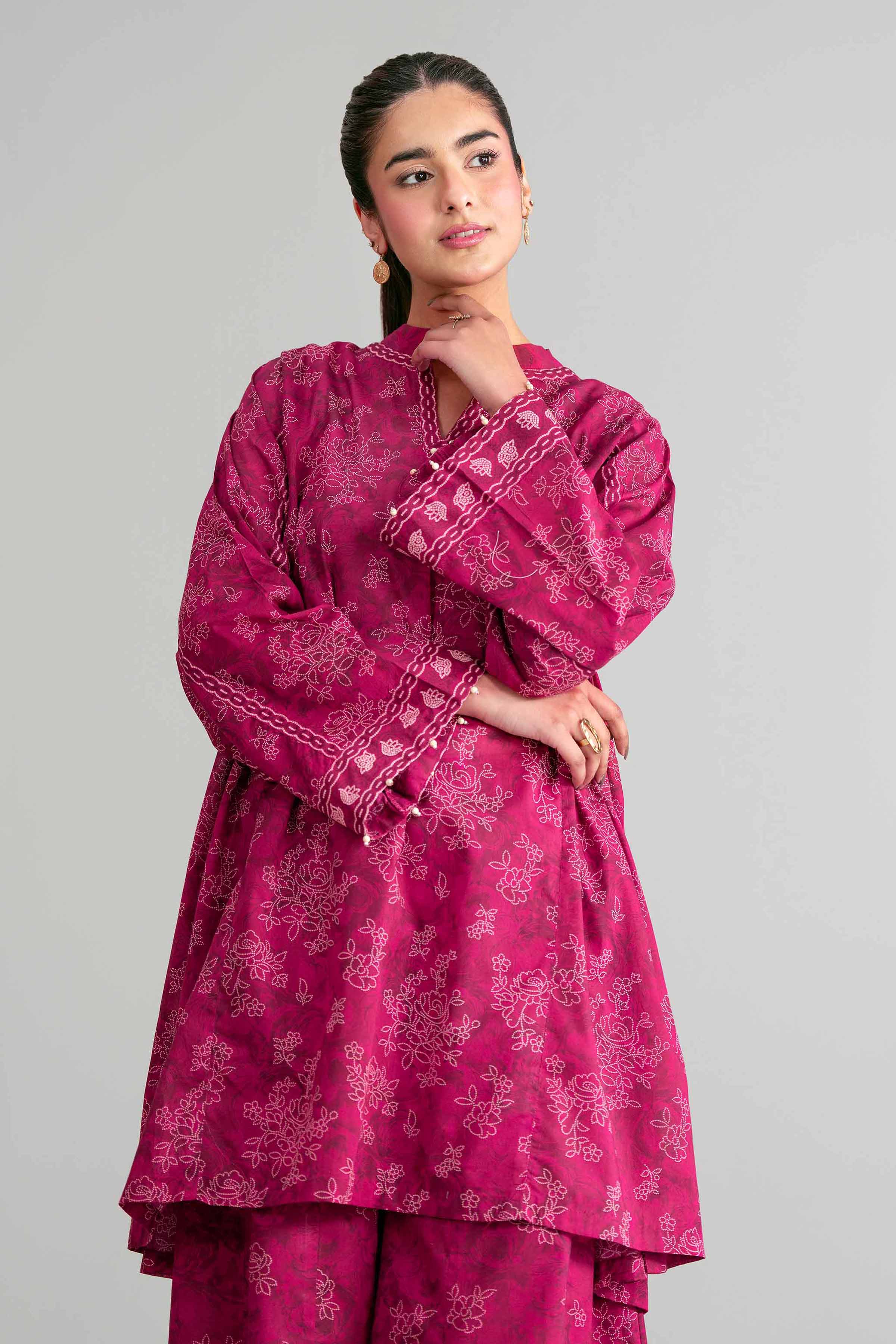 2 Piece - Printed Suit - 42601438 for Women - Unstitched Collection | Nishat | Shop Online