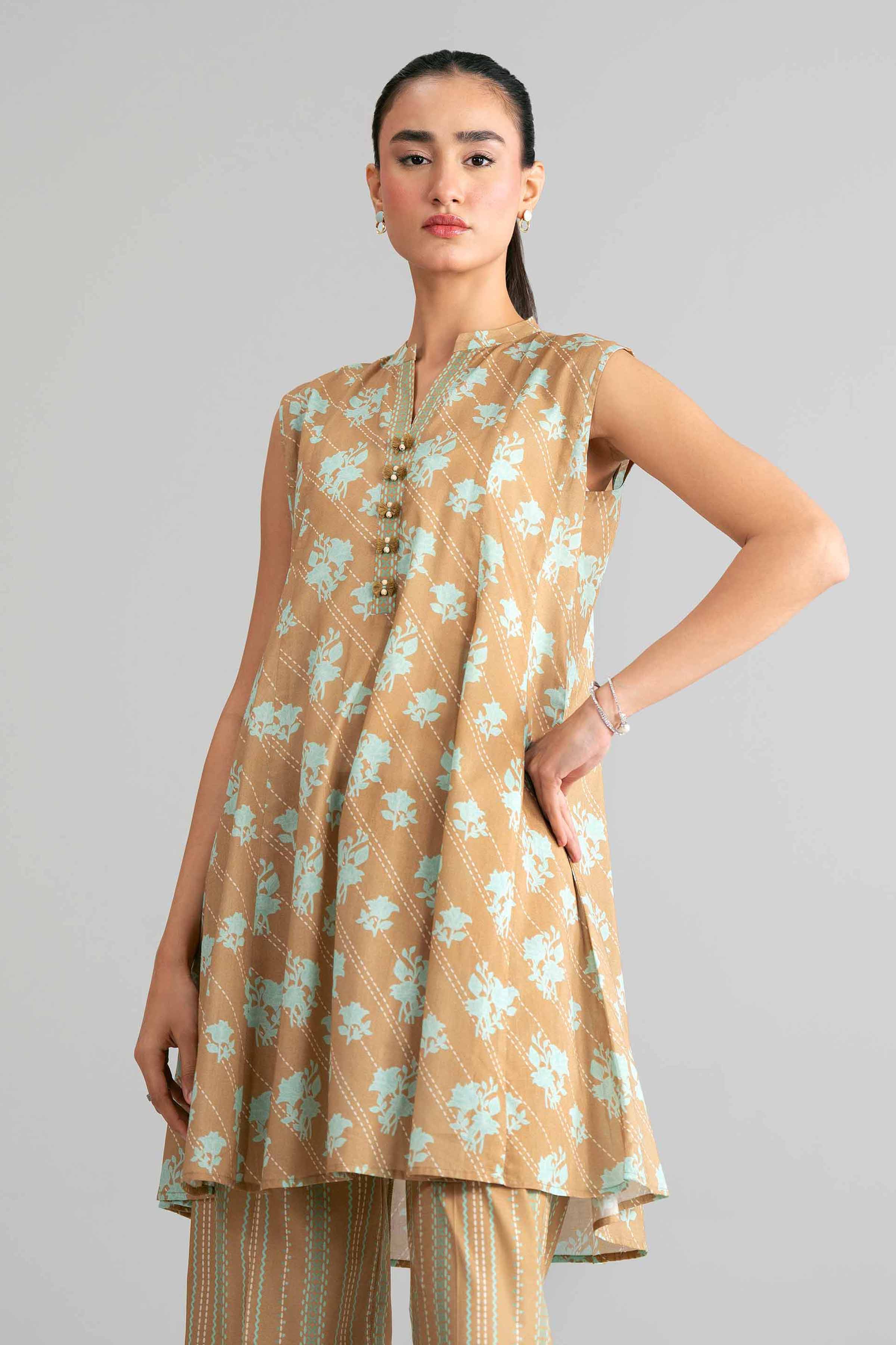 2 Piece - Printed Suit - 42601439 for Women - Unstitched Collection | Nishat | Shop Online