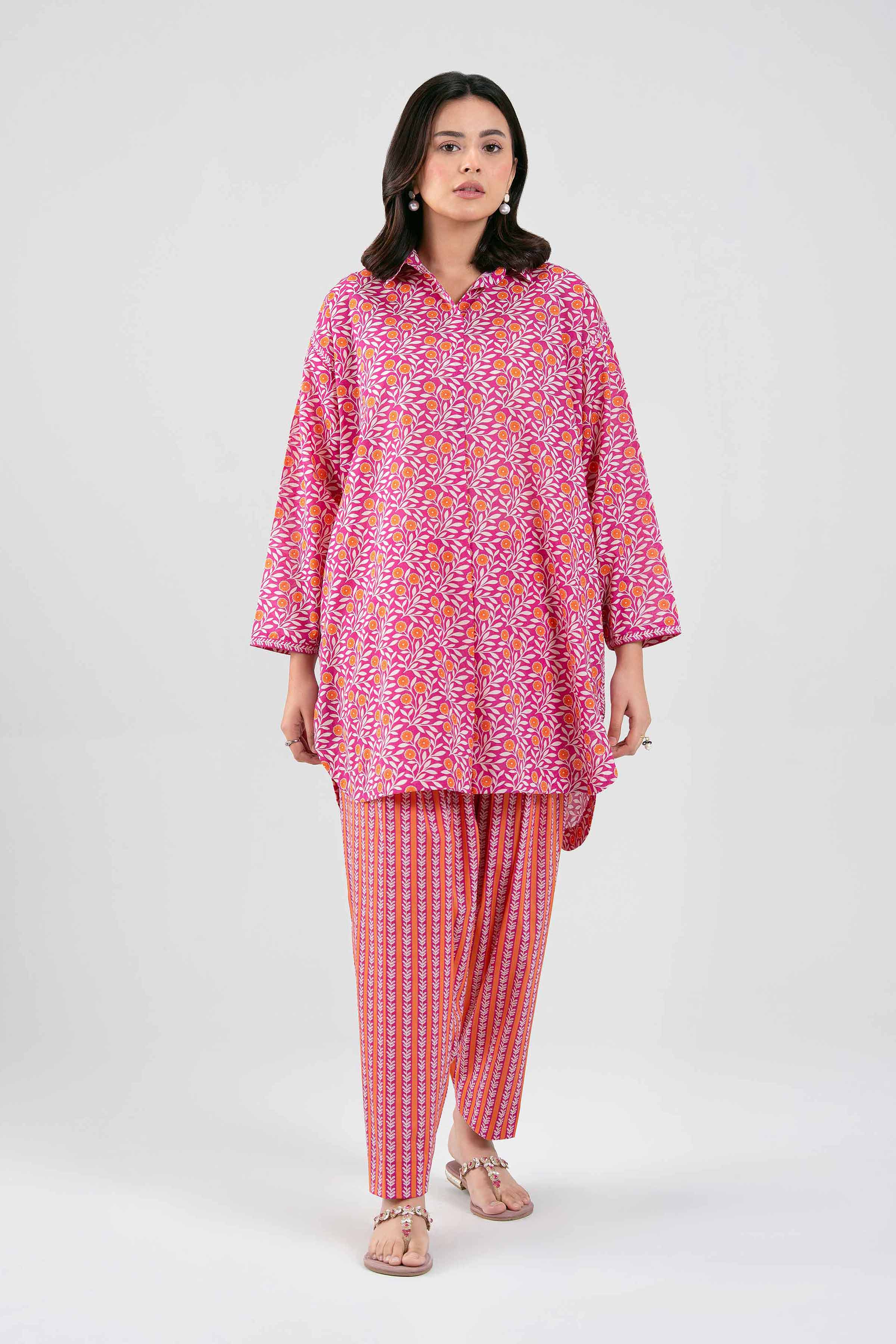 2 Piece - Printed Suit - 42601440 for Women - Unstitched Collection | Nishat | Shop Online