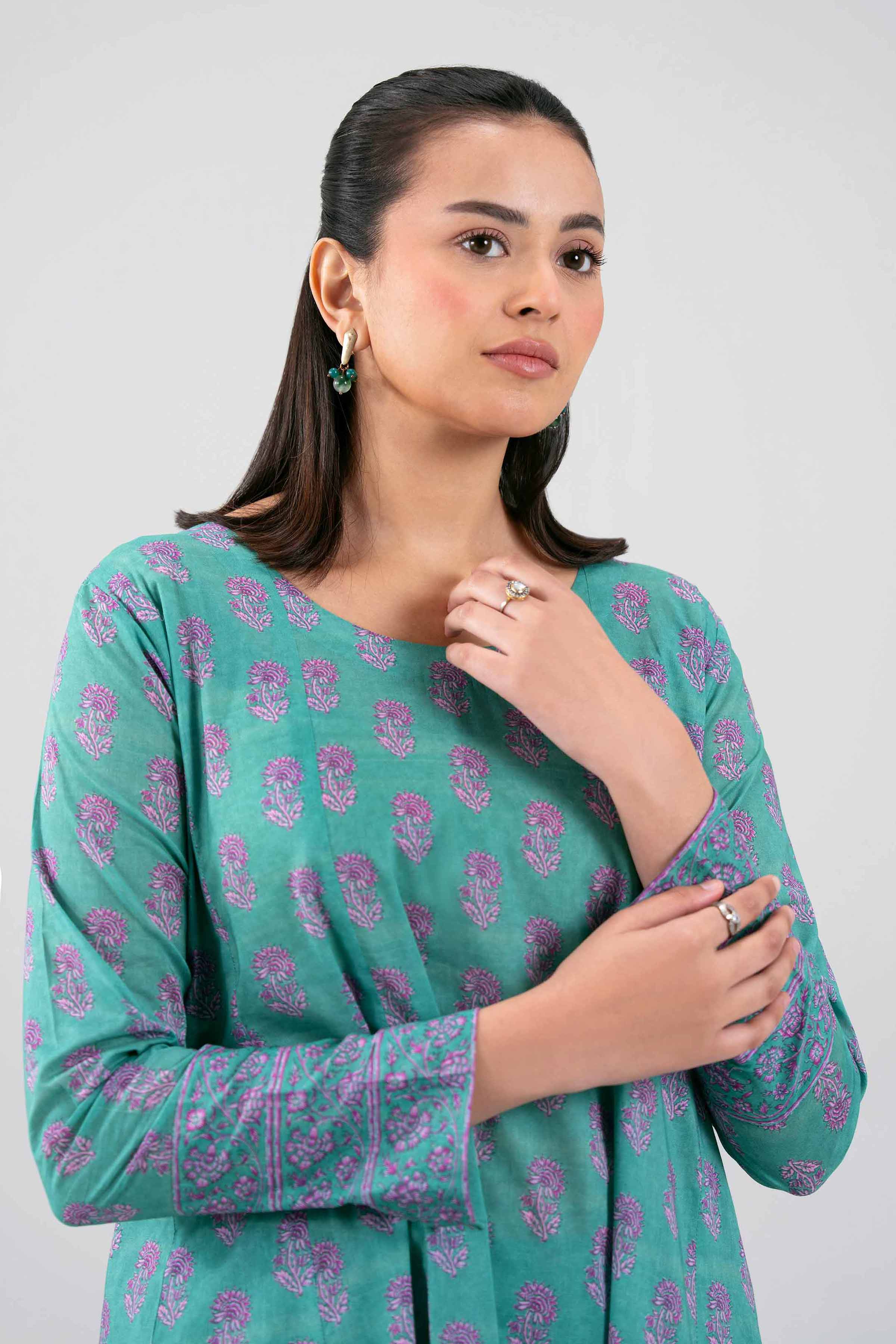 2 Piece - Printed Suit - 42601443 for Women - Unstitched Collection | Nishat | Shop Online