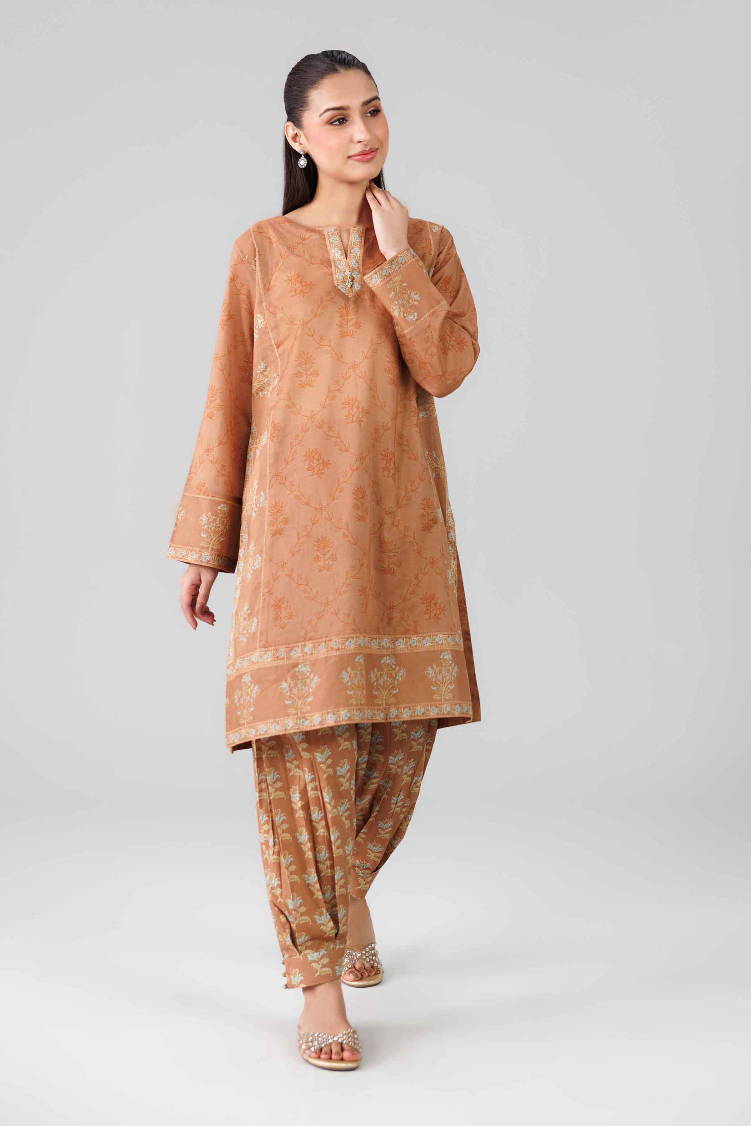 2 Piece - Printed Suit - 42601449 for Women - Unstitched Collection | Nishat | Shop Online