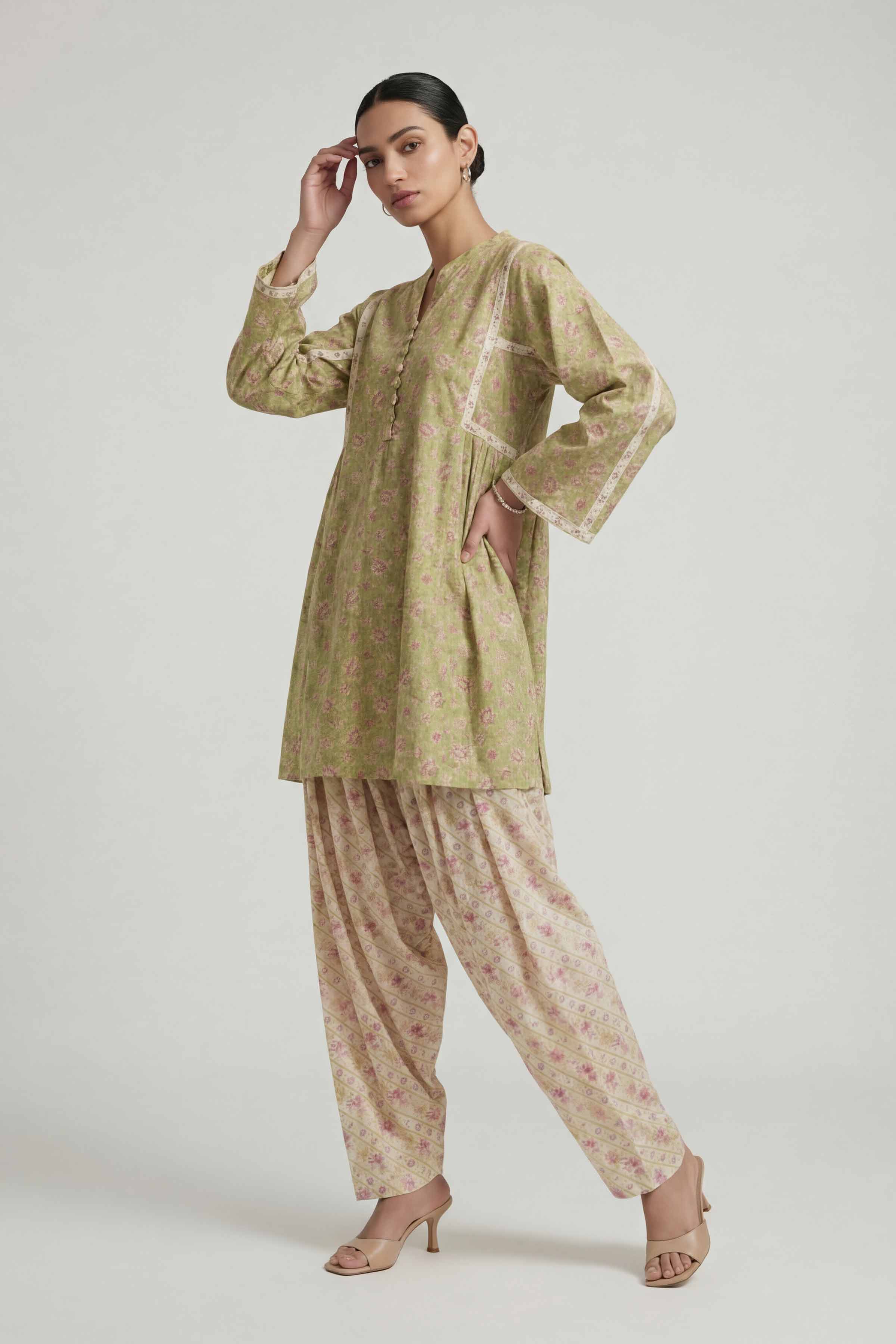 2 Piece - Printed Suit - 42601452 for Women - Unstitched Collection | Nishat | Shop Online