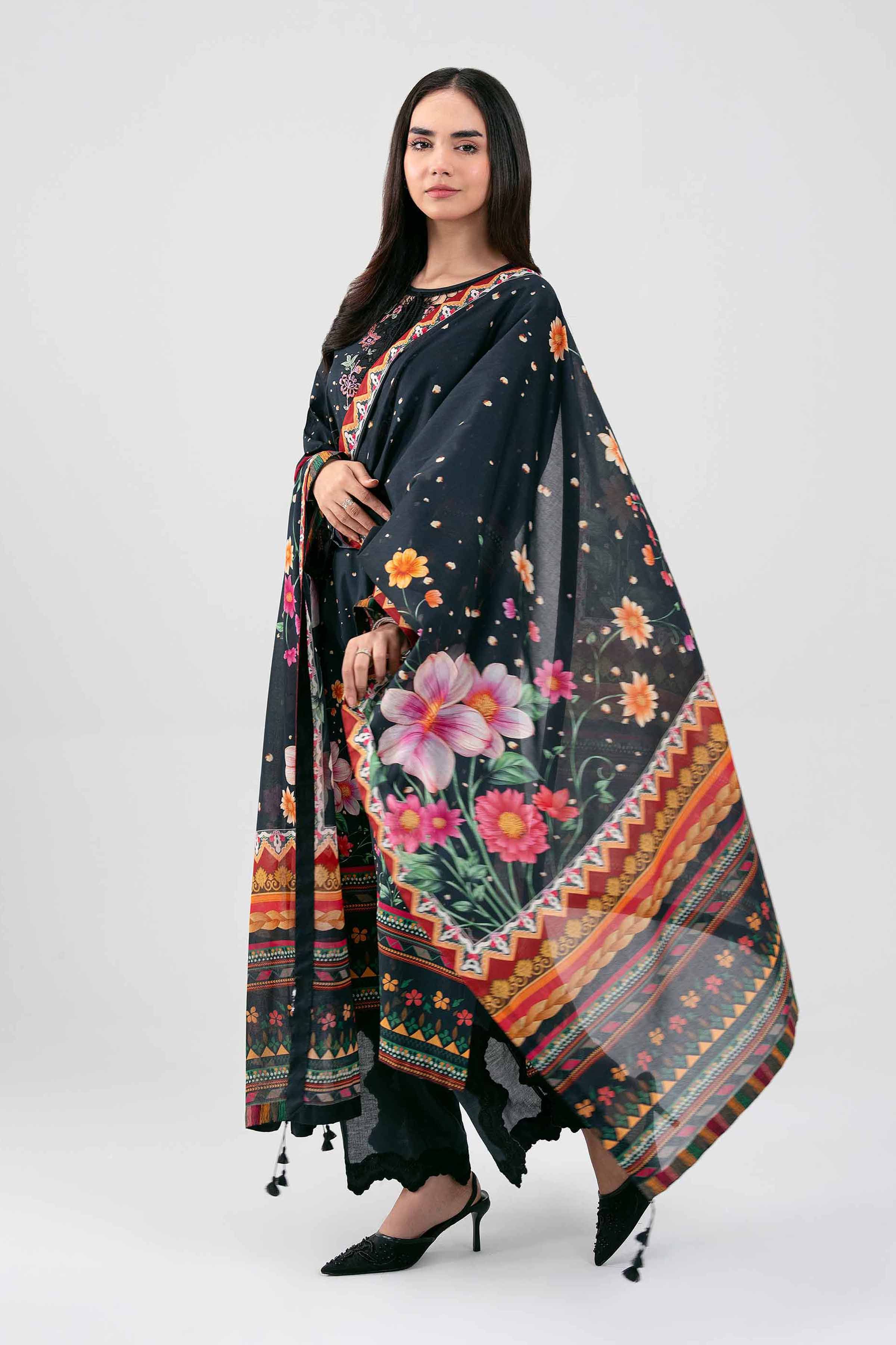 3 Piece - Digital Printed Embroidered Suit - 42601458 for Women - Unstitched Collection | Nishat | Shop Online