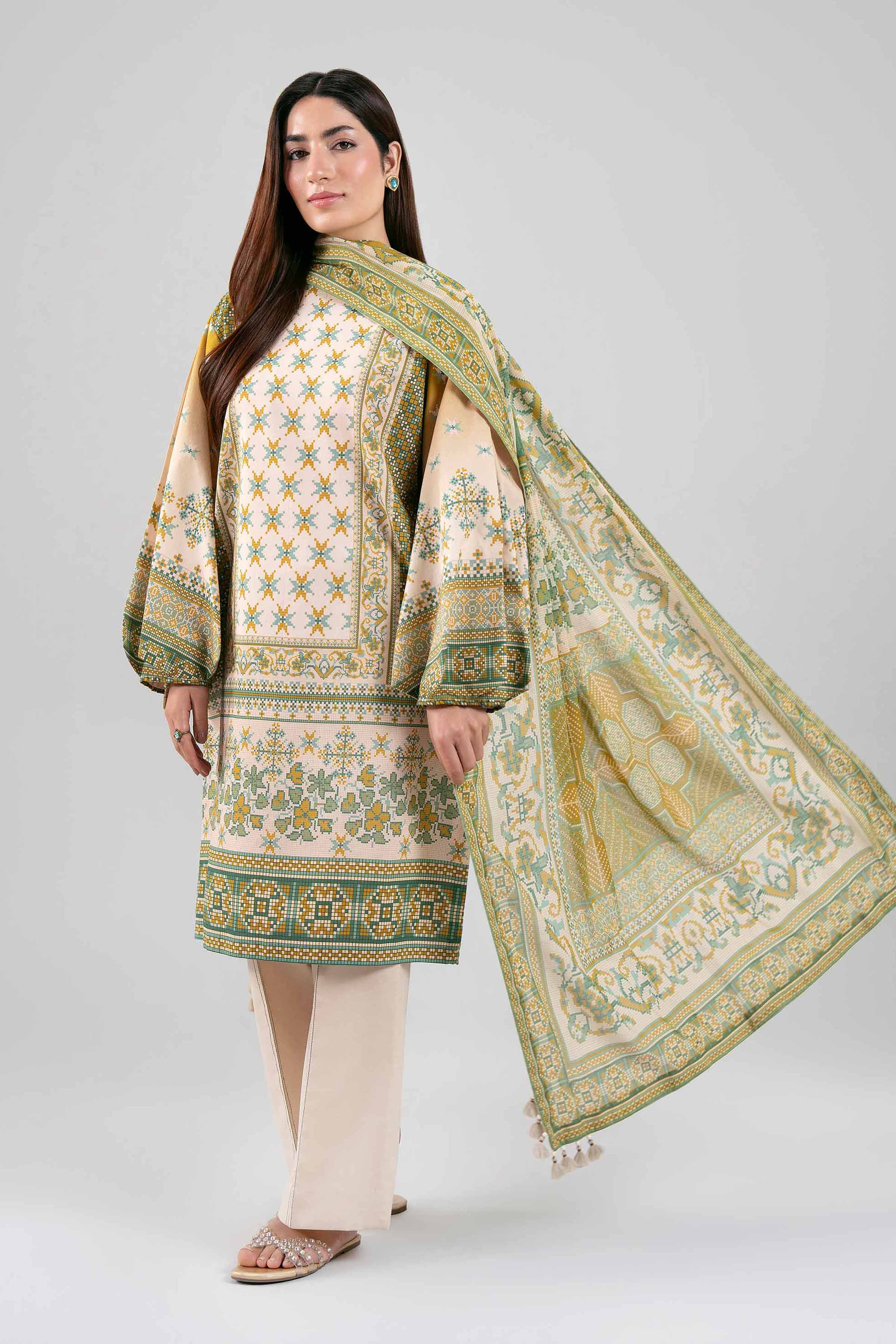 3 Piece - Digital Printed Suit - 42601465 for Women - Unstitched Collection | Nishat | Shop Online