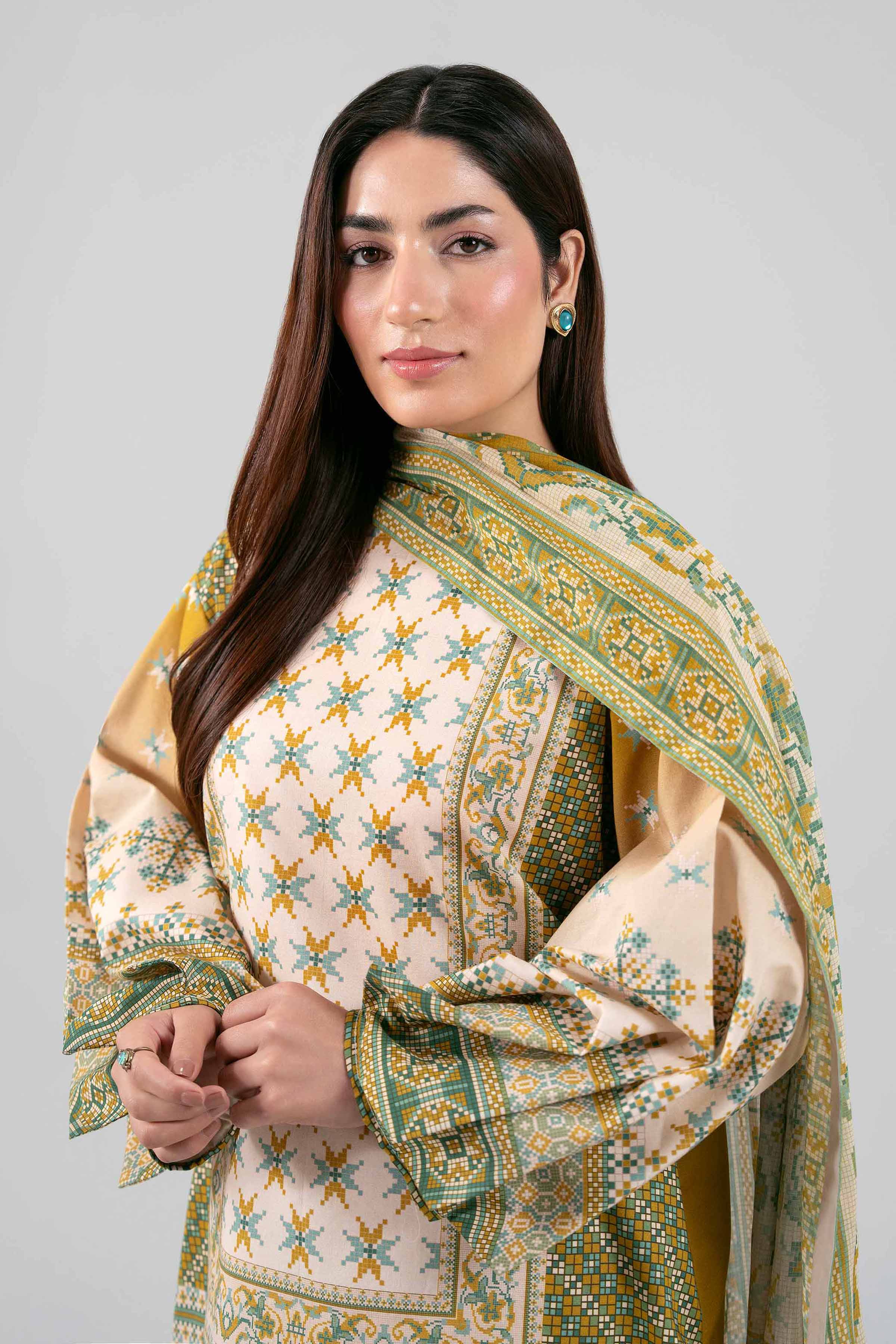 3 Piece - Digital Printed Suit - 42601465 for Women - Unstitched Collection | Nishat | Shop Online