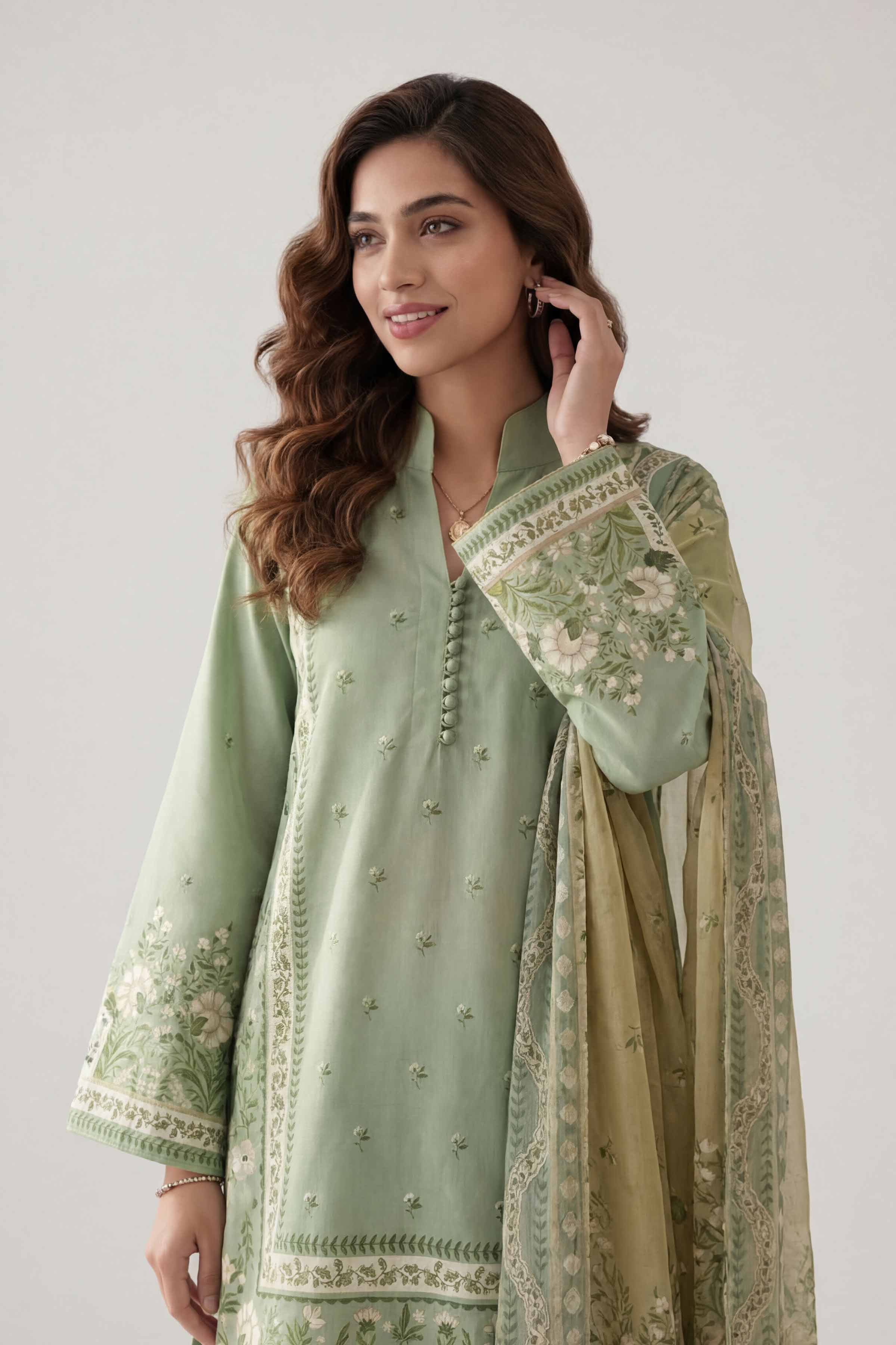 3 Piece - Digital Printed Suit - 42601468 for Women - Unstitched Collection | Nishat | Shop Online