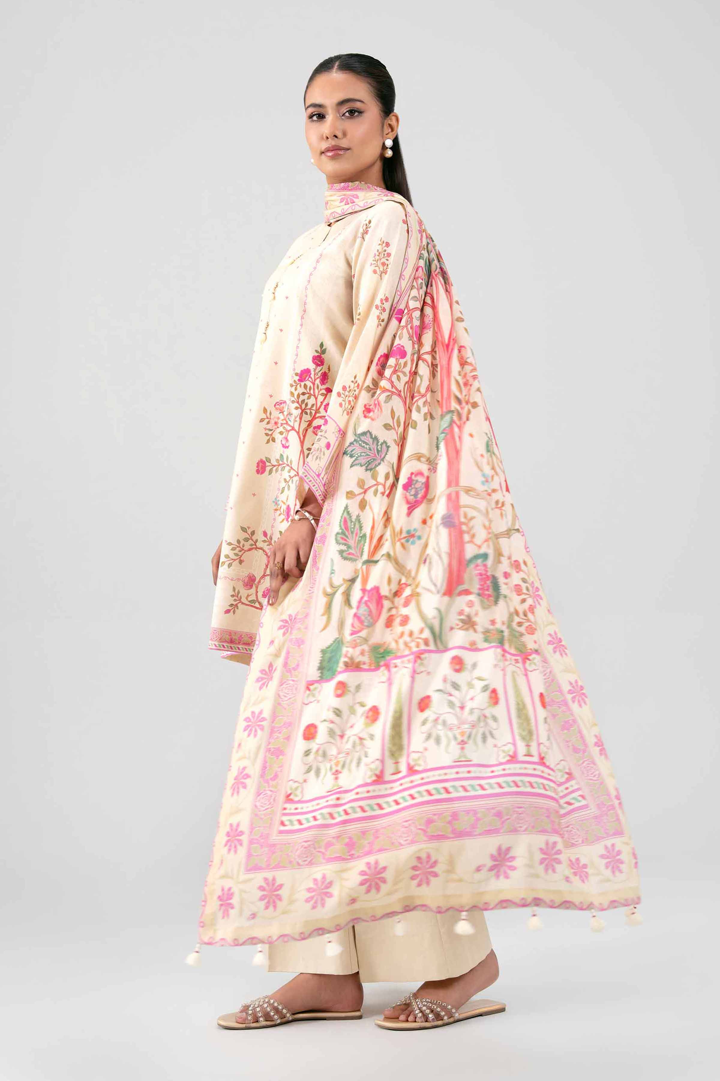 3 Piece - Digital Printed Suit - 42601472 for Women - Unstitched Collection | Nishat | Shop Online