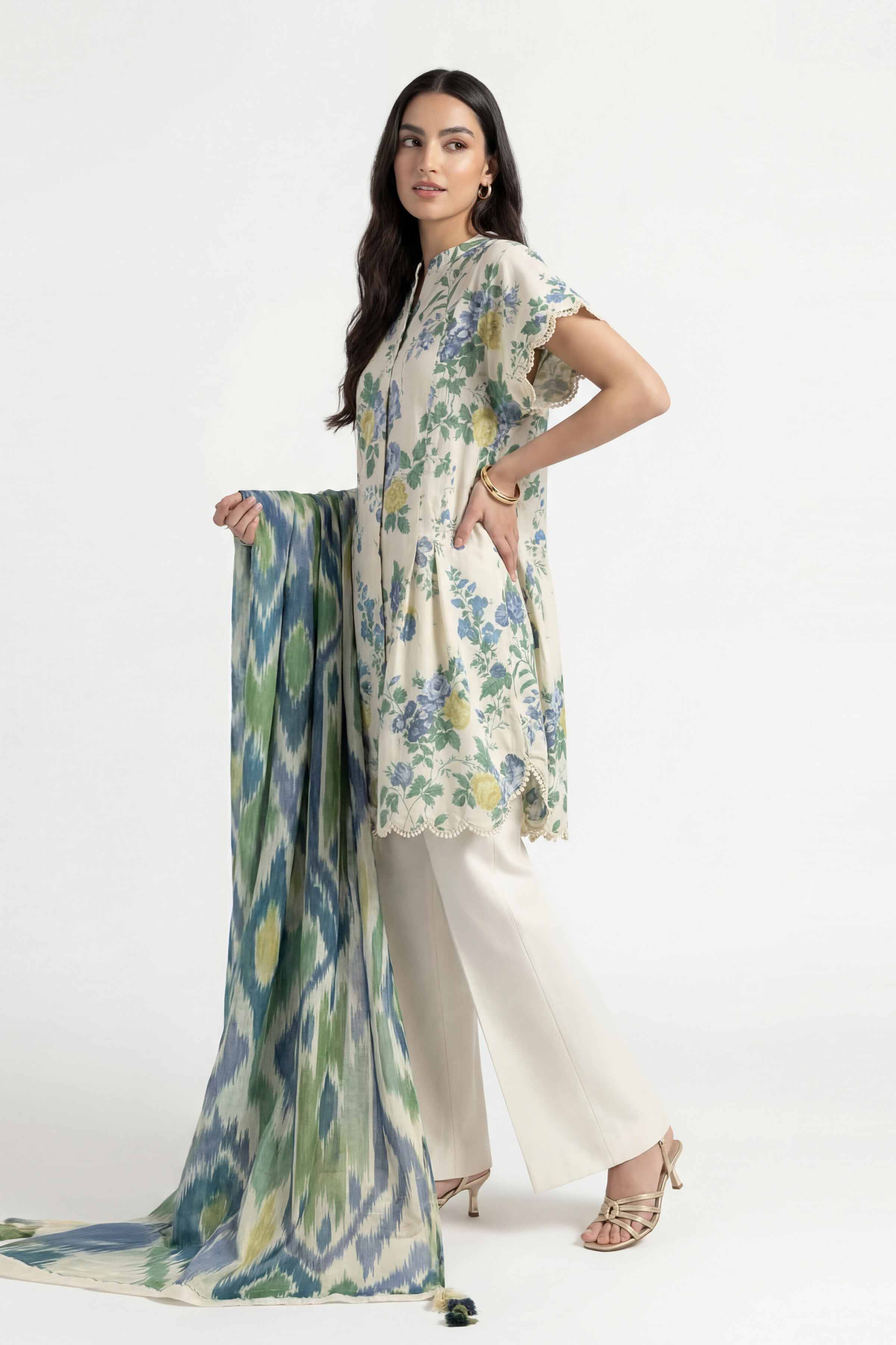 3 Piece - Digital Printed Suit - 42601478 for Women - Unstitched Collection | Nishat | Shop Online