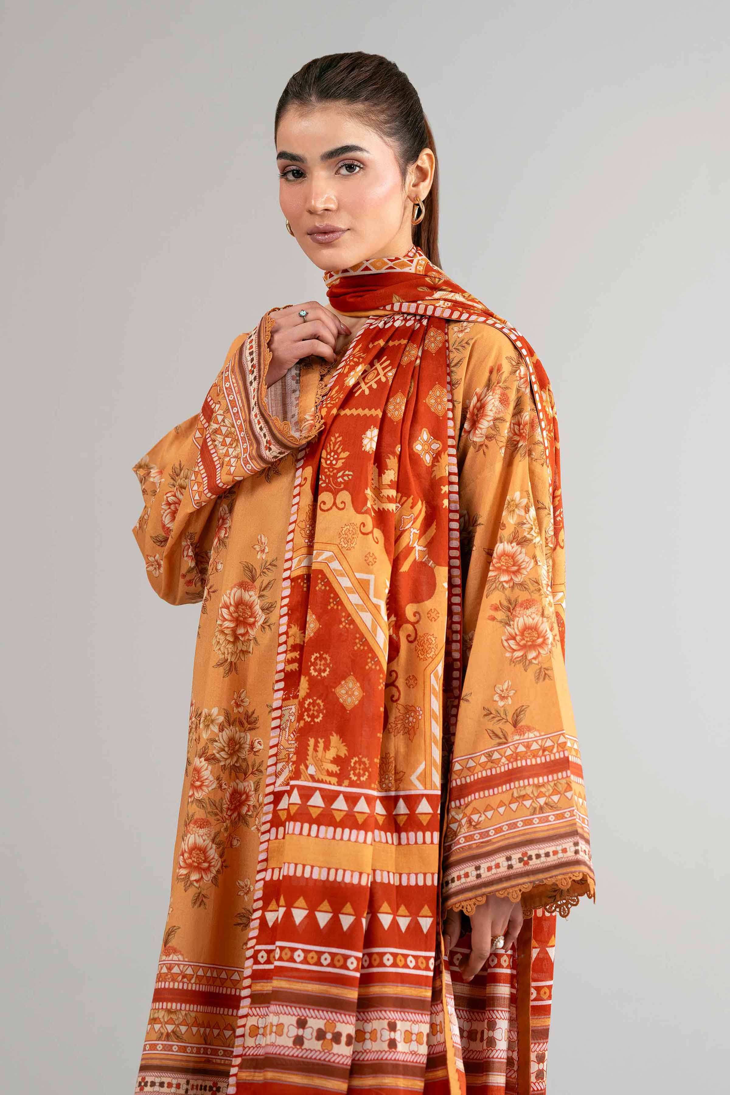 3 Piece - Digital Printed Suit - 42601481 for Women - Unstitched Collection | Nishat | Shop Online