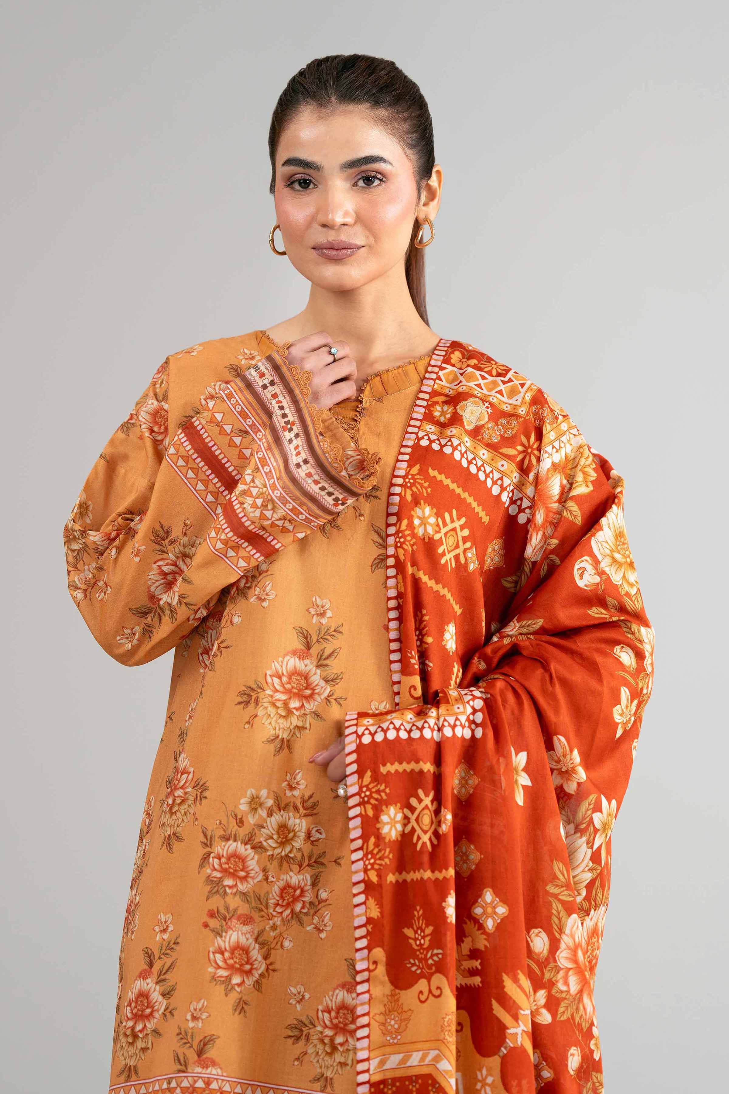 3 Piece - Digital Printed Suit - 42601481 for Women - Unstitched Collection | Nishat | Shop Online