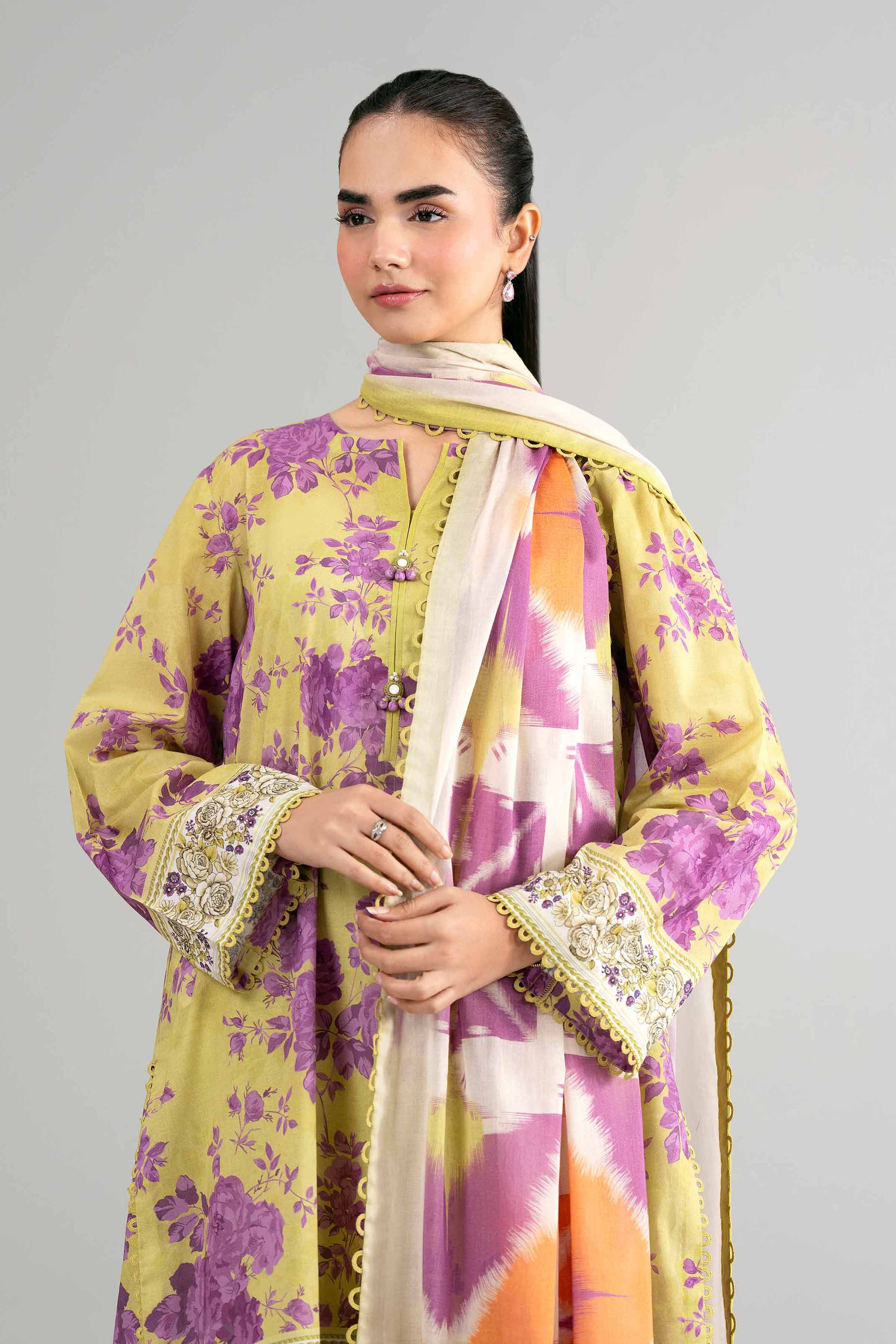 3 Piece - Digital Printed Suit - 42601482 for Women - Unstitched Collection | Nishat | Shop Online