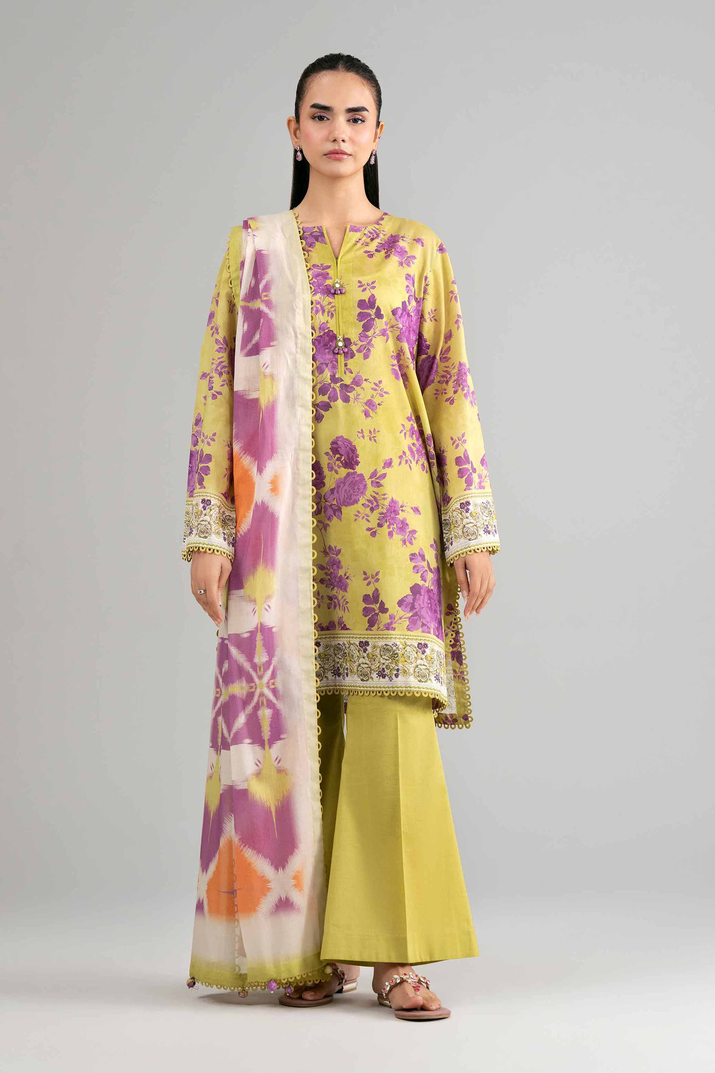 3 Piece - Digital Printed Suit - 42601482 for Women - Unstitched Collection | Nishat | Shop Online