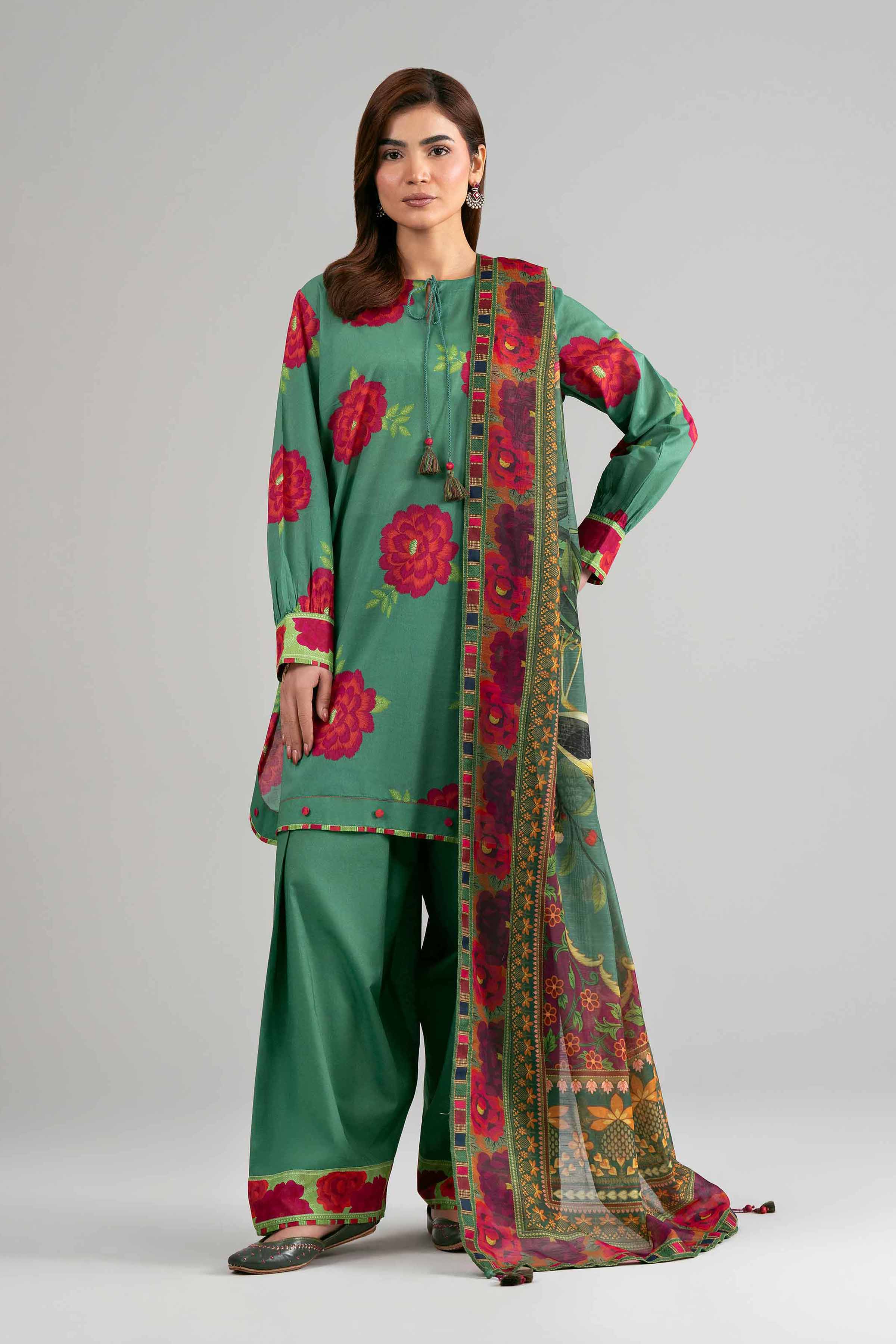 3 Piece - Digital Printed Suit - 42601484 for Women - Unstitched Collection | Nishat | Shop Online