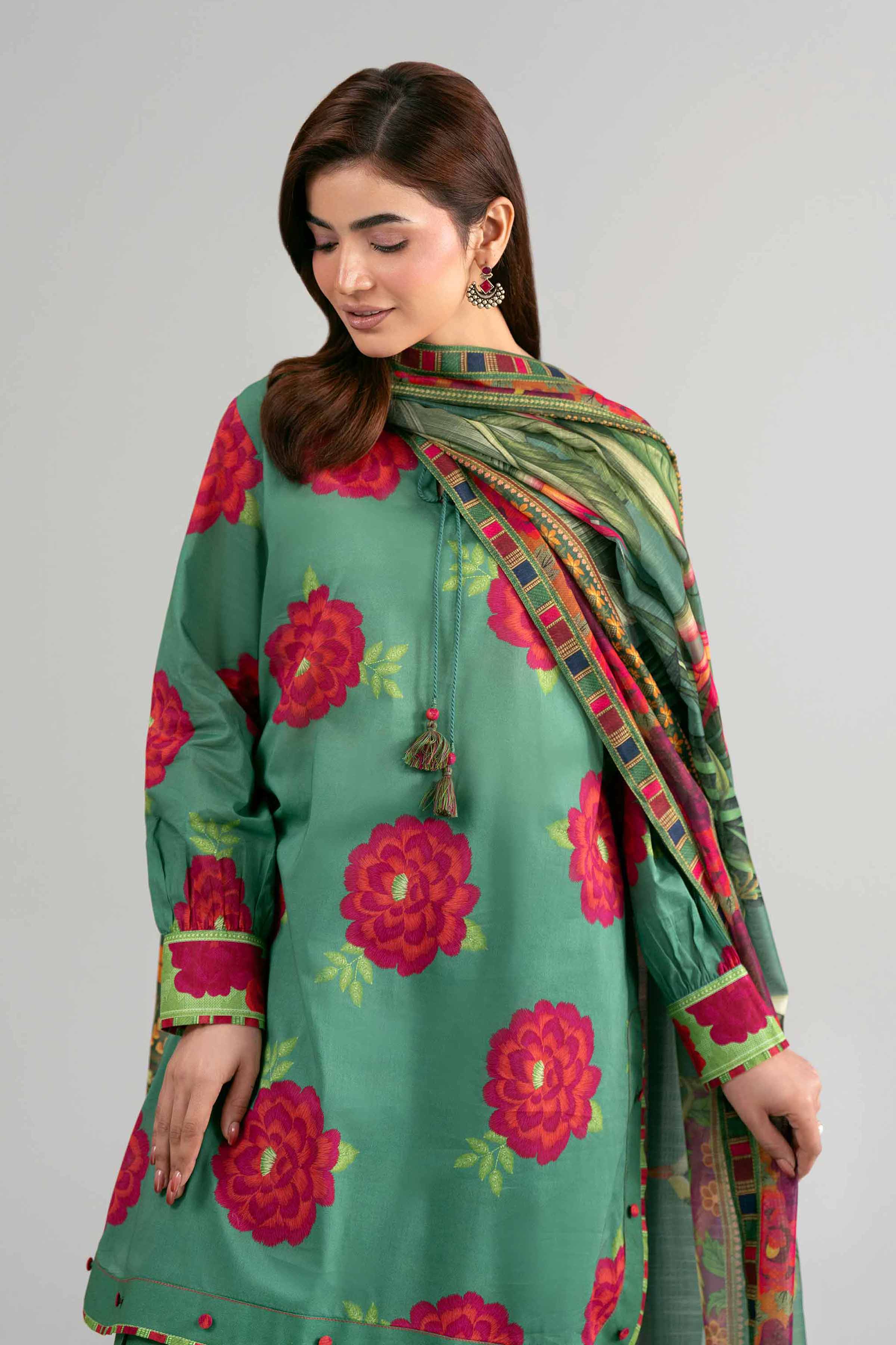 3 Piece - Digital Printed Suit - 42601484 for Women - Unstitched Collection | Nishat | Shop Online