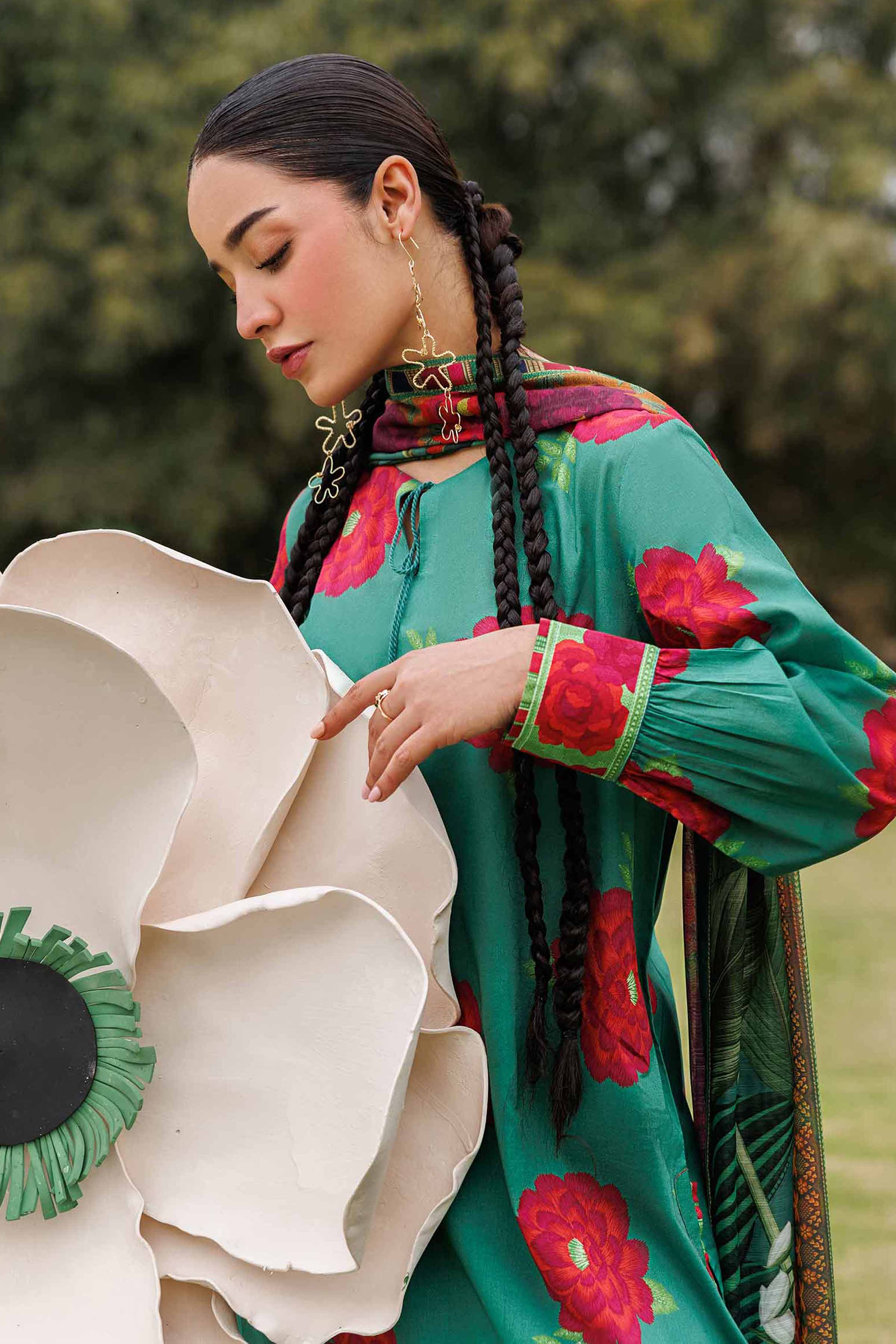 3 Piece - Digital Printed Suit - 42601484 for Women - Unstitched Collection | Nishat | Shop Online