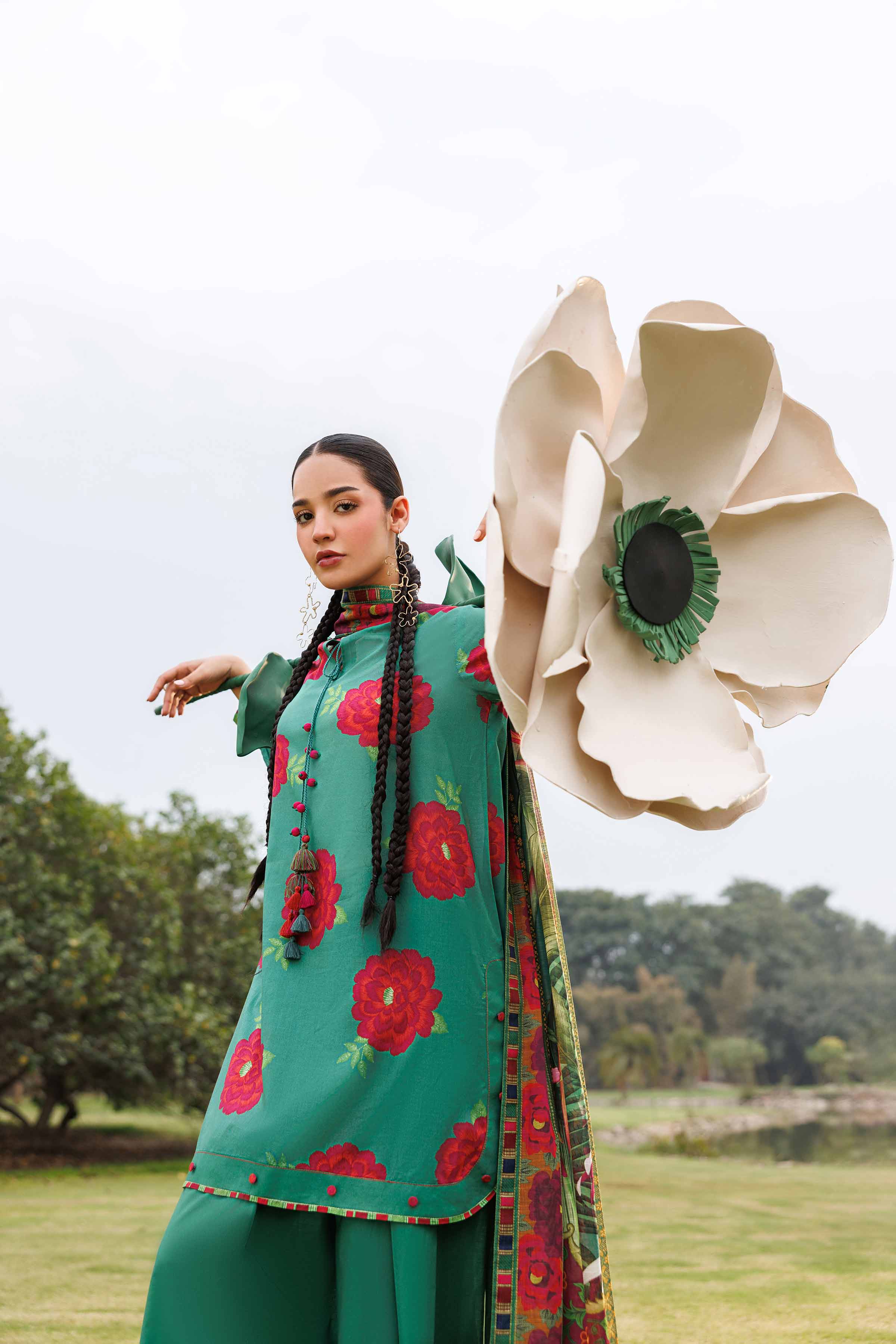 3 Piece - Digital Printed Suit - 42601484 for Women - Unstitched Collection | Nishat | Shop Online