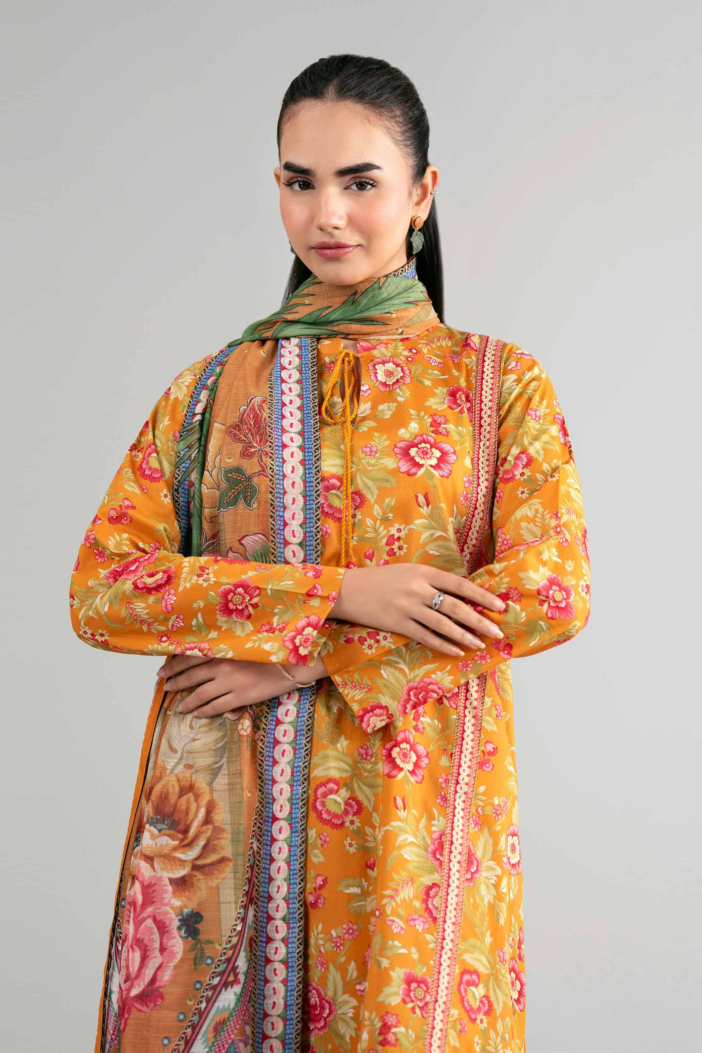 3 Piece - Digital Printed Suit - 42601485 for Women - Unstitched Collection | Nishat | Shop Online