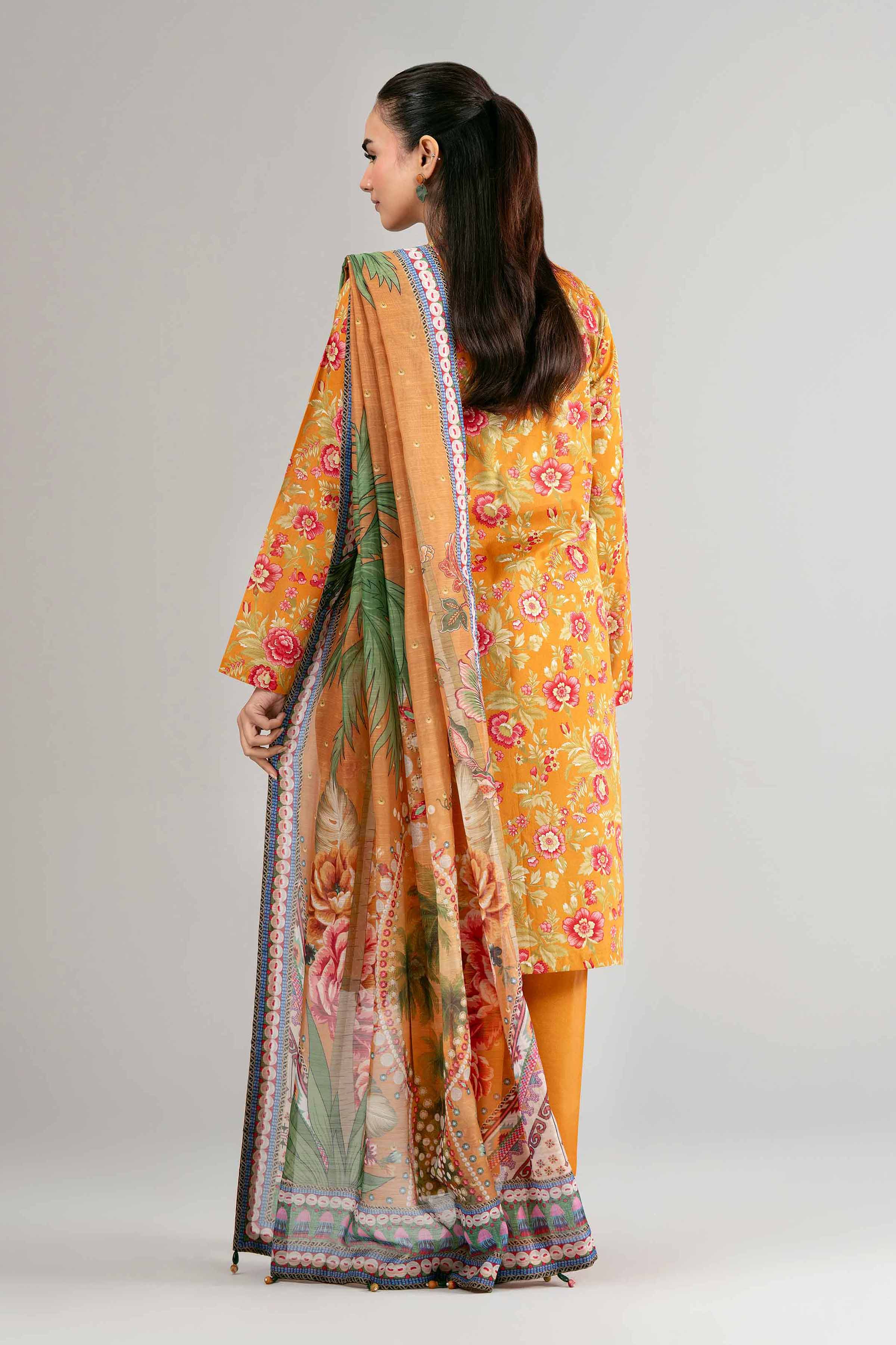 3 Piece - Digital Printed Suit - 42601485 for Women - Unstitched Collection | Nishat | Shop Online