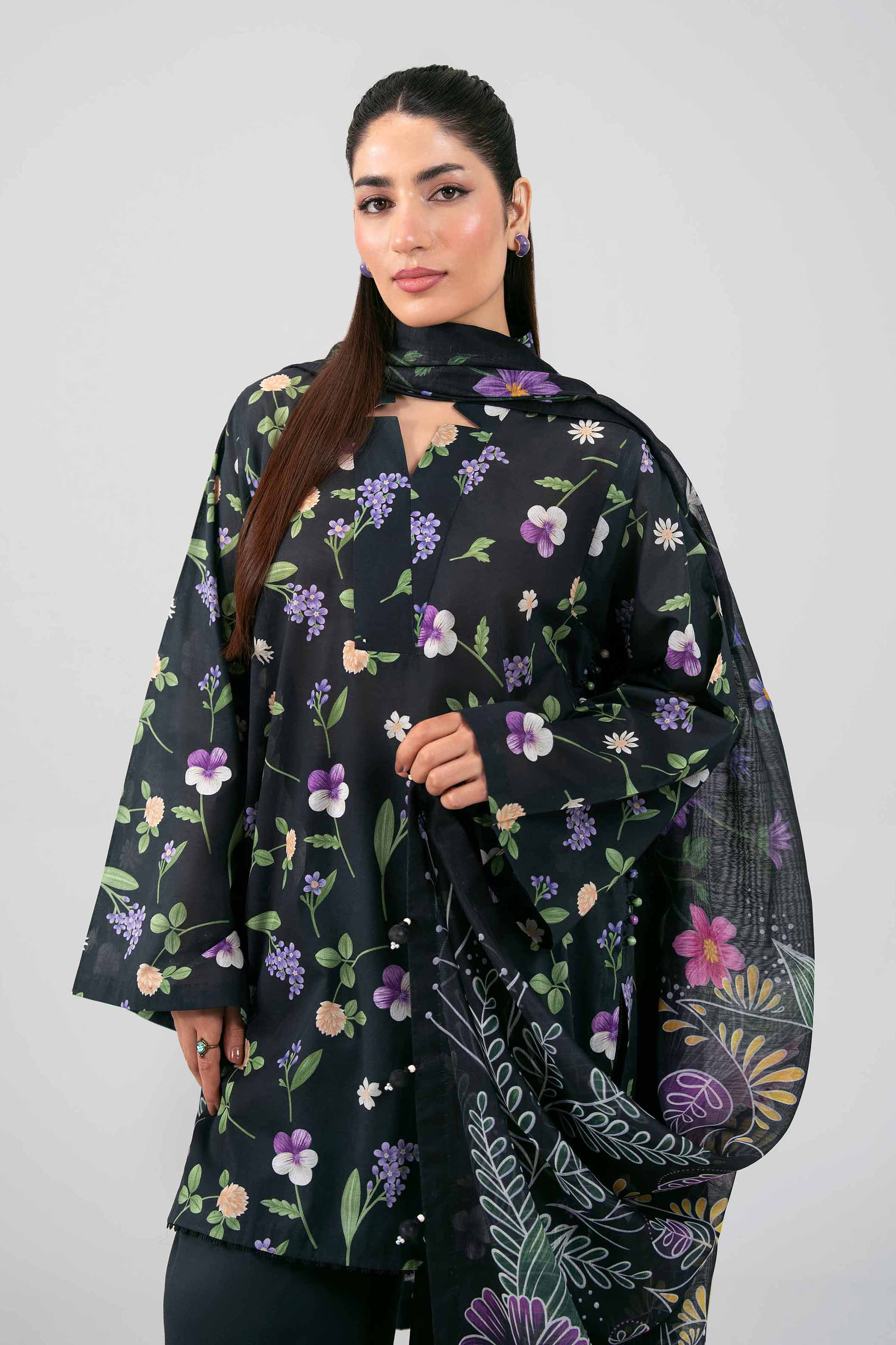 3 Piece - Digital Printed Suit - 42601486 for Women - Unstitched Collection | Nishat | Shop Online