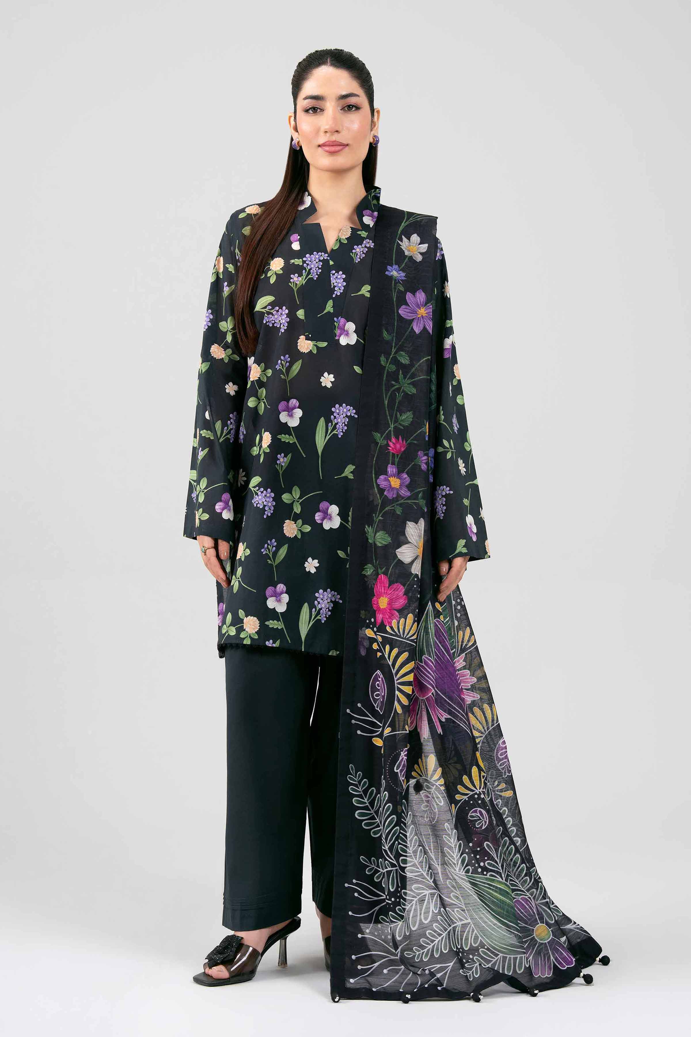 3 Piece - Digital Printed Suit - 42601486 for Women - Unstitched Collection | Nishat | Shop Online