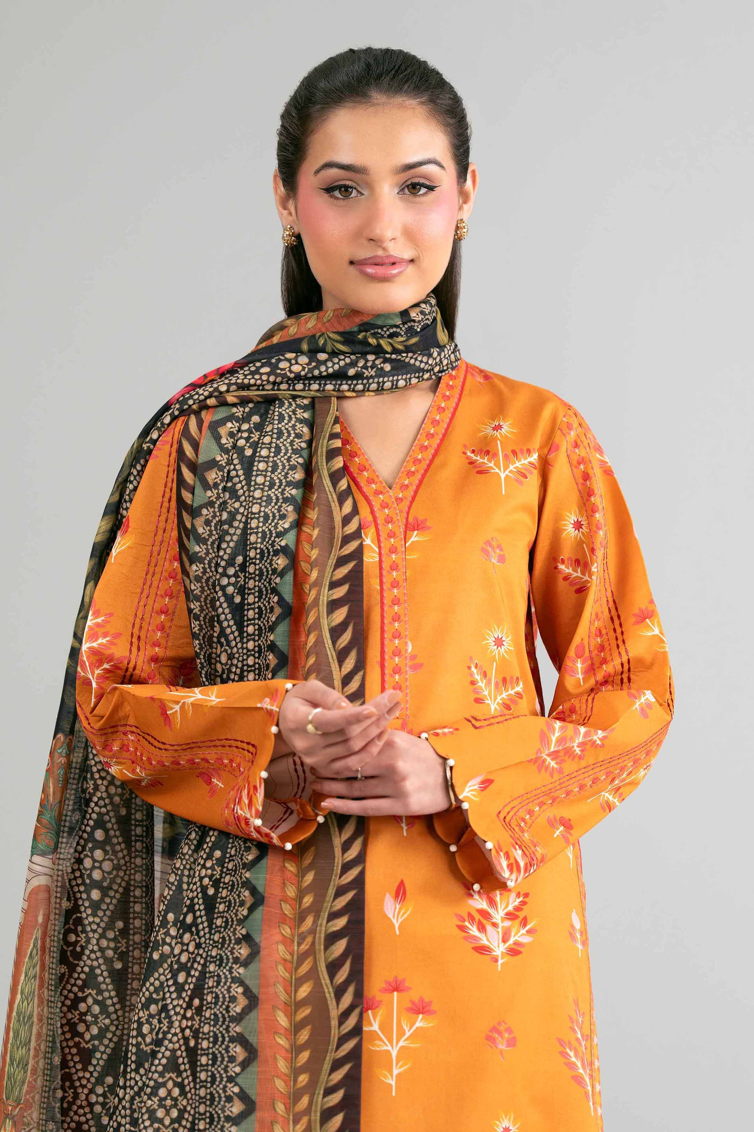3 Piece - Digital Printed Suit - 42601487 for Women - Unstitched Collection | Nishat | Shop Online