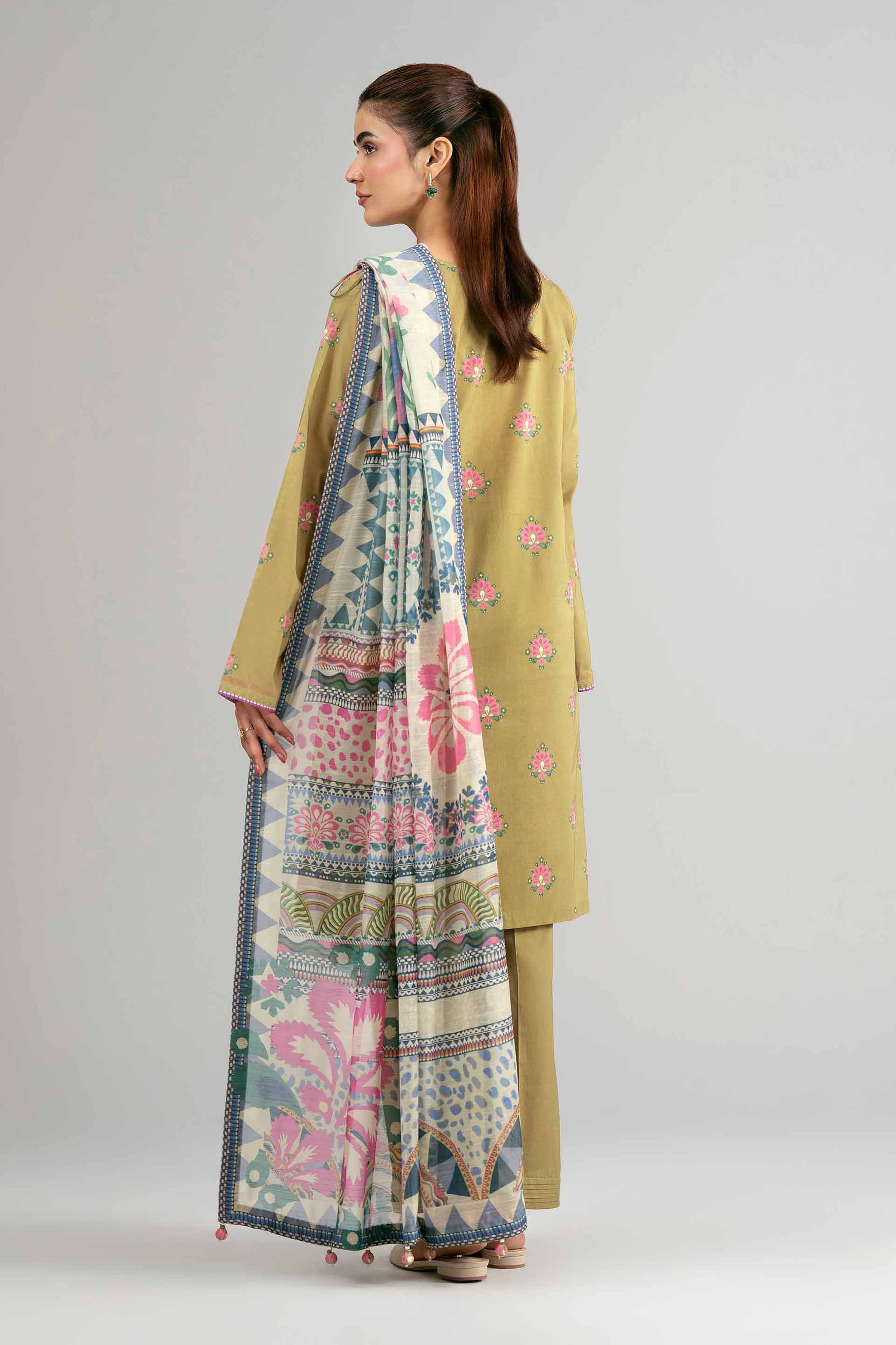 3 Piece - Digital Printed Suit - 42601488 for Women - Unstitched Collection | Nishat | Shop Online