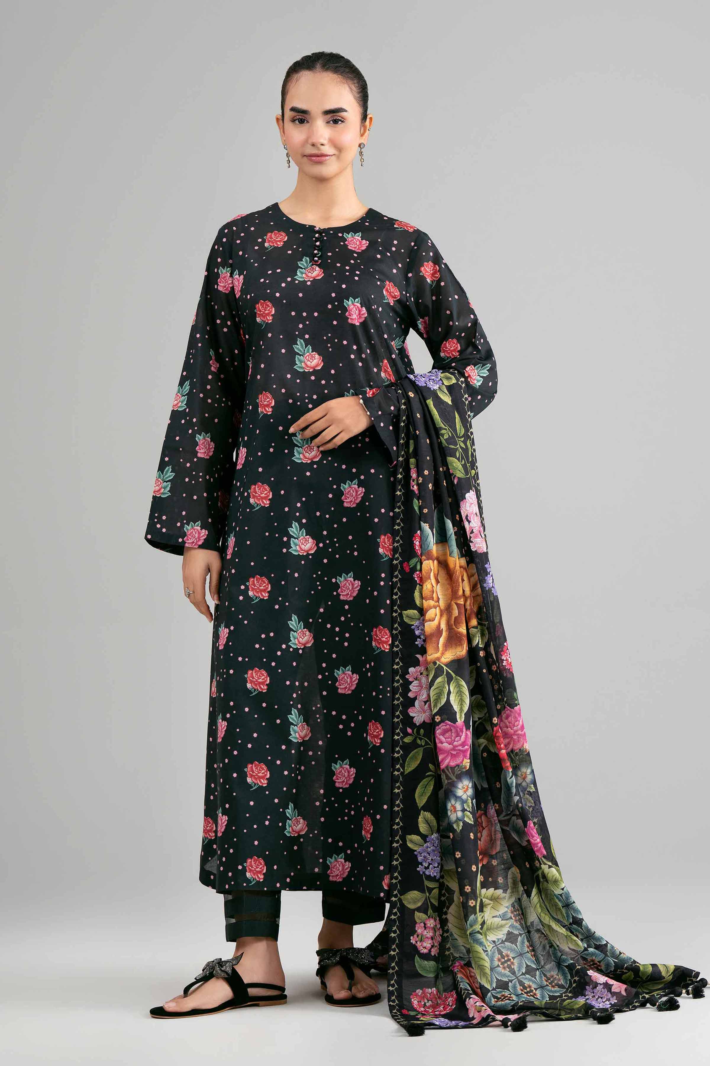3 Piece - Digital Printed Suit - 42601494 for Women - Unstitched Collection | Nishat | Shop Online