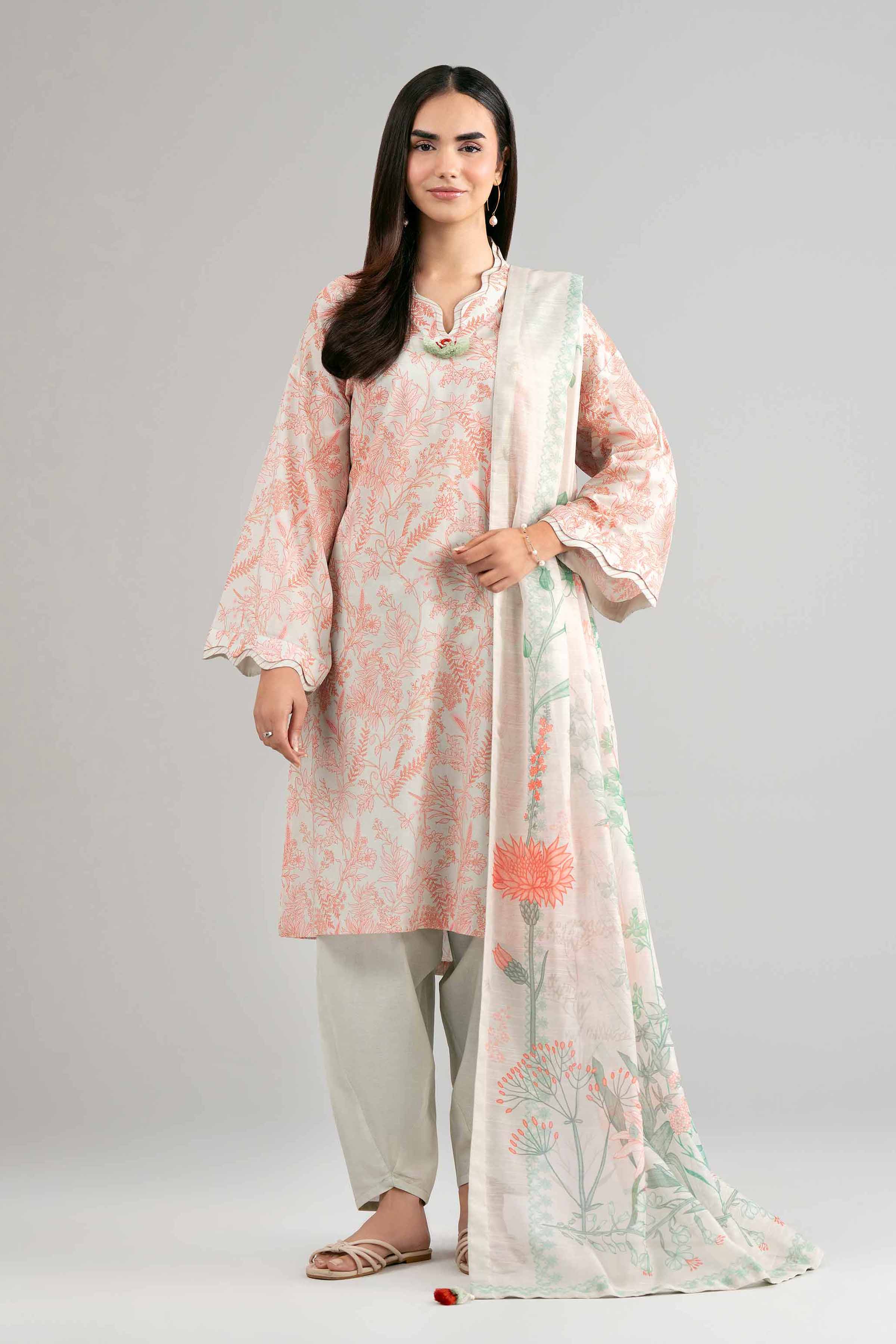 3 Piece - Digital Printed Suit - 42601496 for Women - Unstitched Collection | Nishat | Shop Online