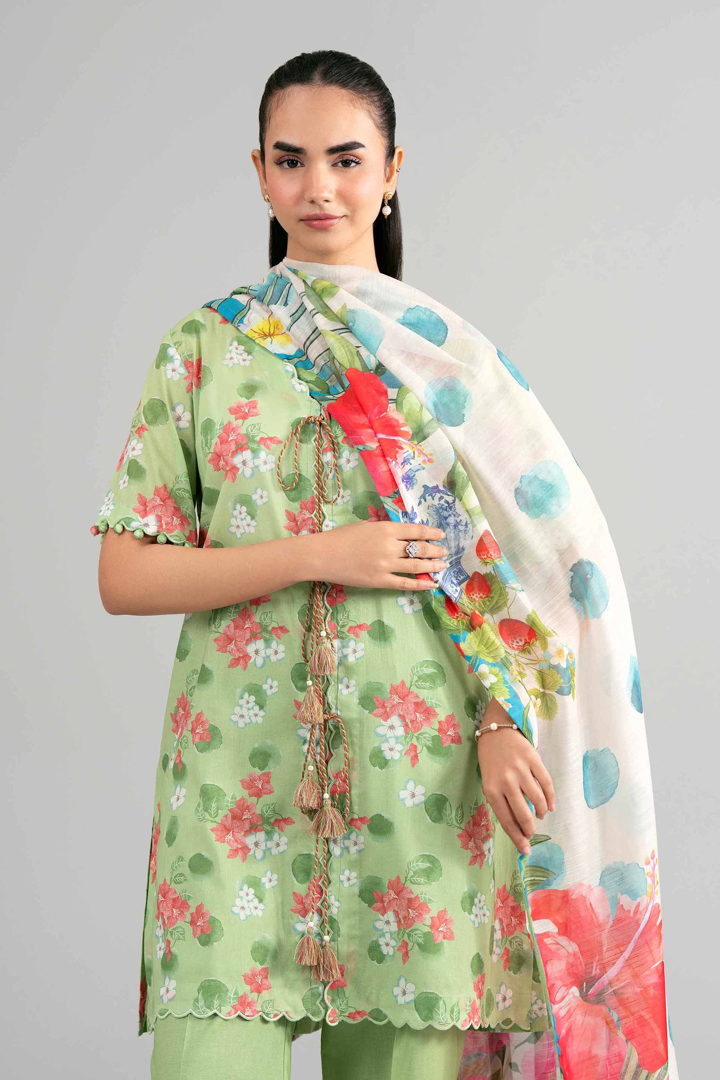 3 Piece - Digital Printed Suit - 42601497 for Women - Unstitched Collection | Nishat | Shop Online