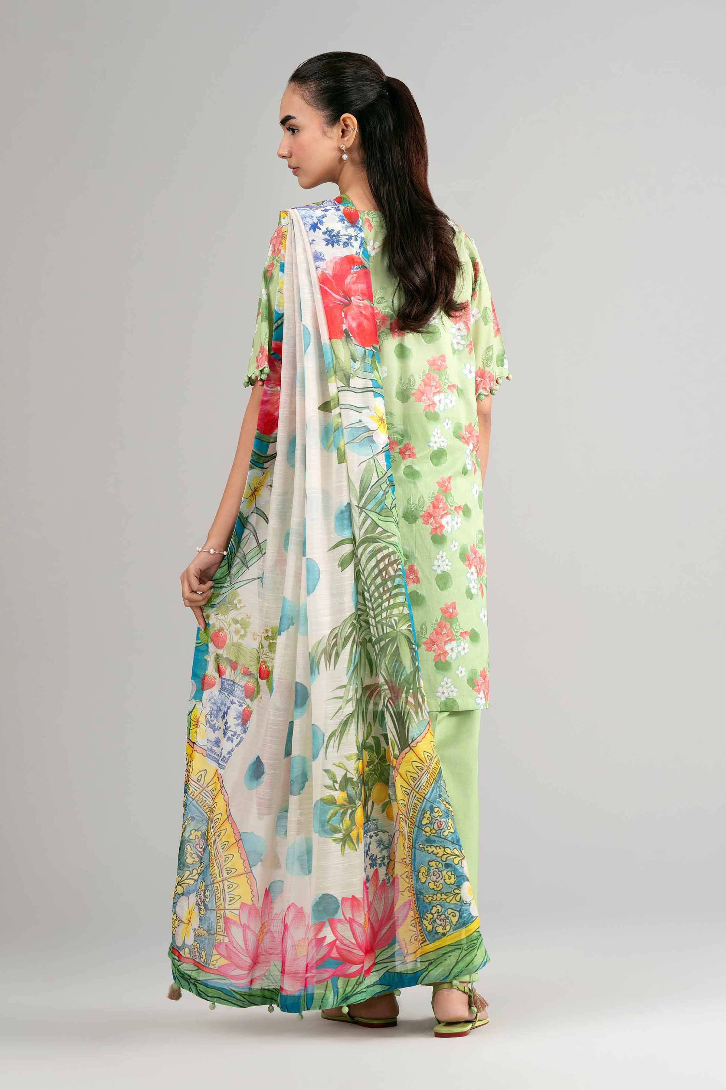 3 Piece - Digital Printed Suit - 42601497 for Women - Unstitched Collection | Nishat | Shop Online