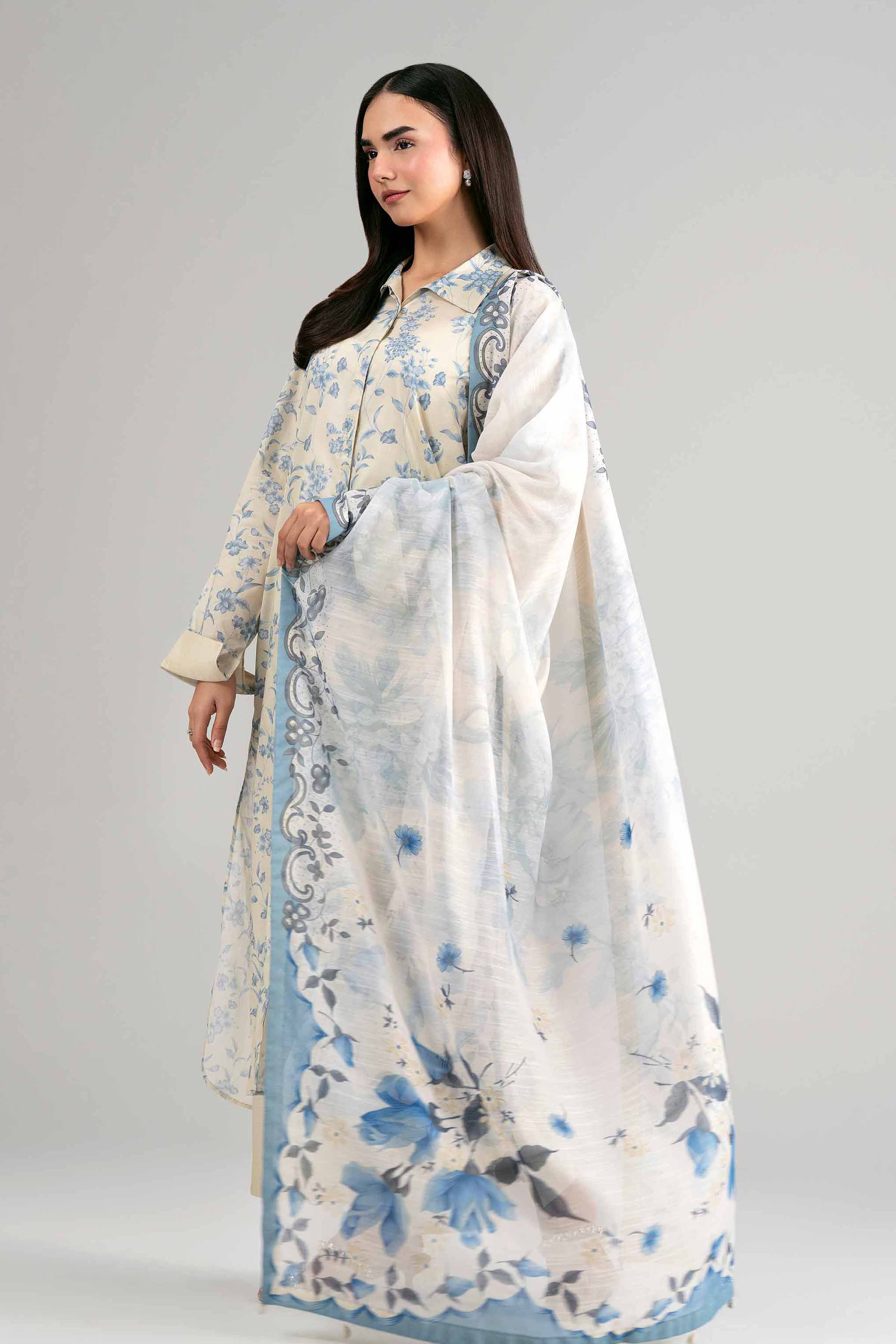 3 Piece - Digital Printed Suit - 42601498 for Women - Unstitched Collection | Nishat | Shop Online