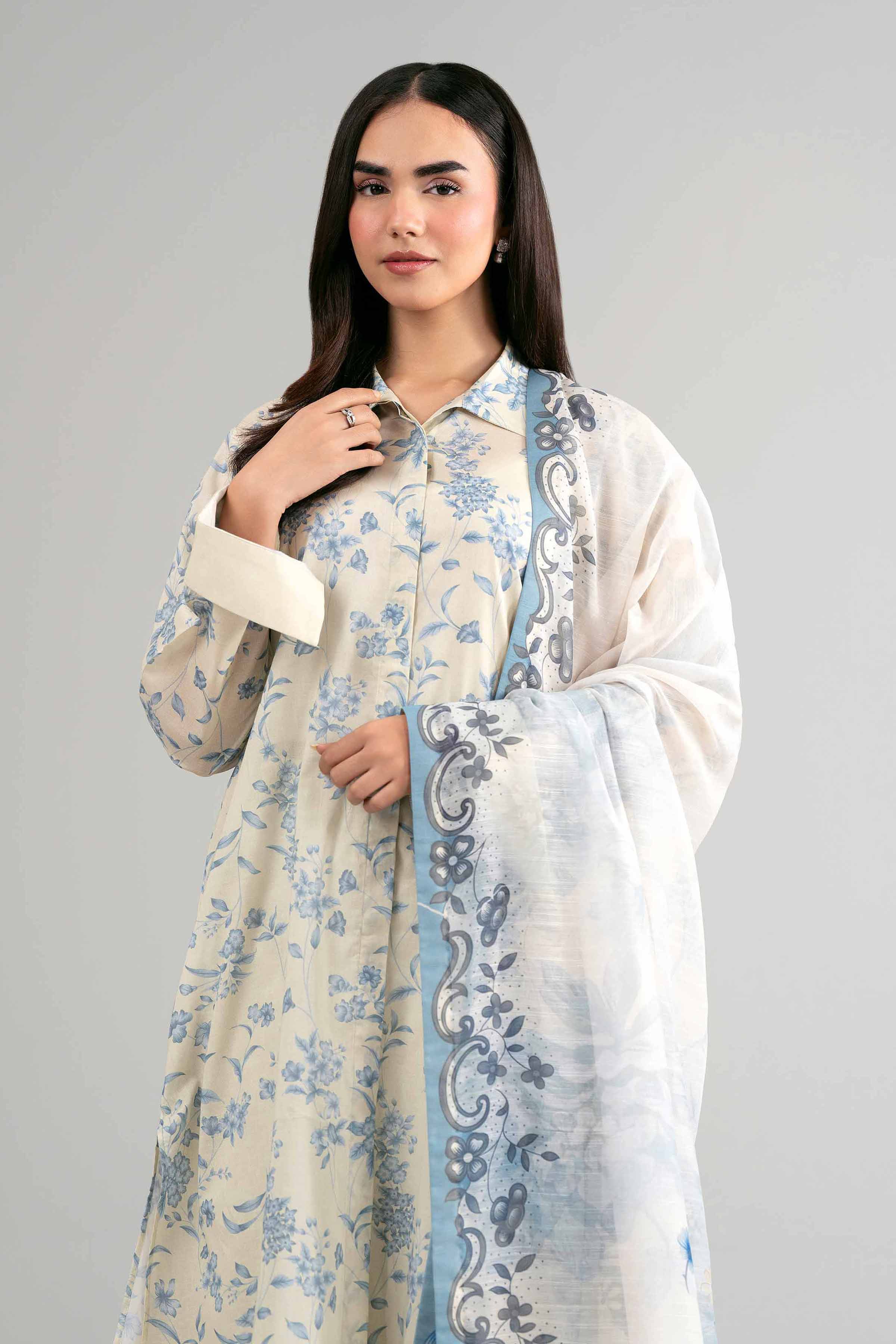 3 Piece - Digital Printed Suit - 42601498 for Women - Unstitched Collection | Nishat | Shop Online