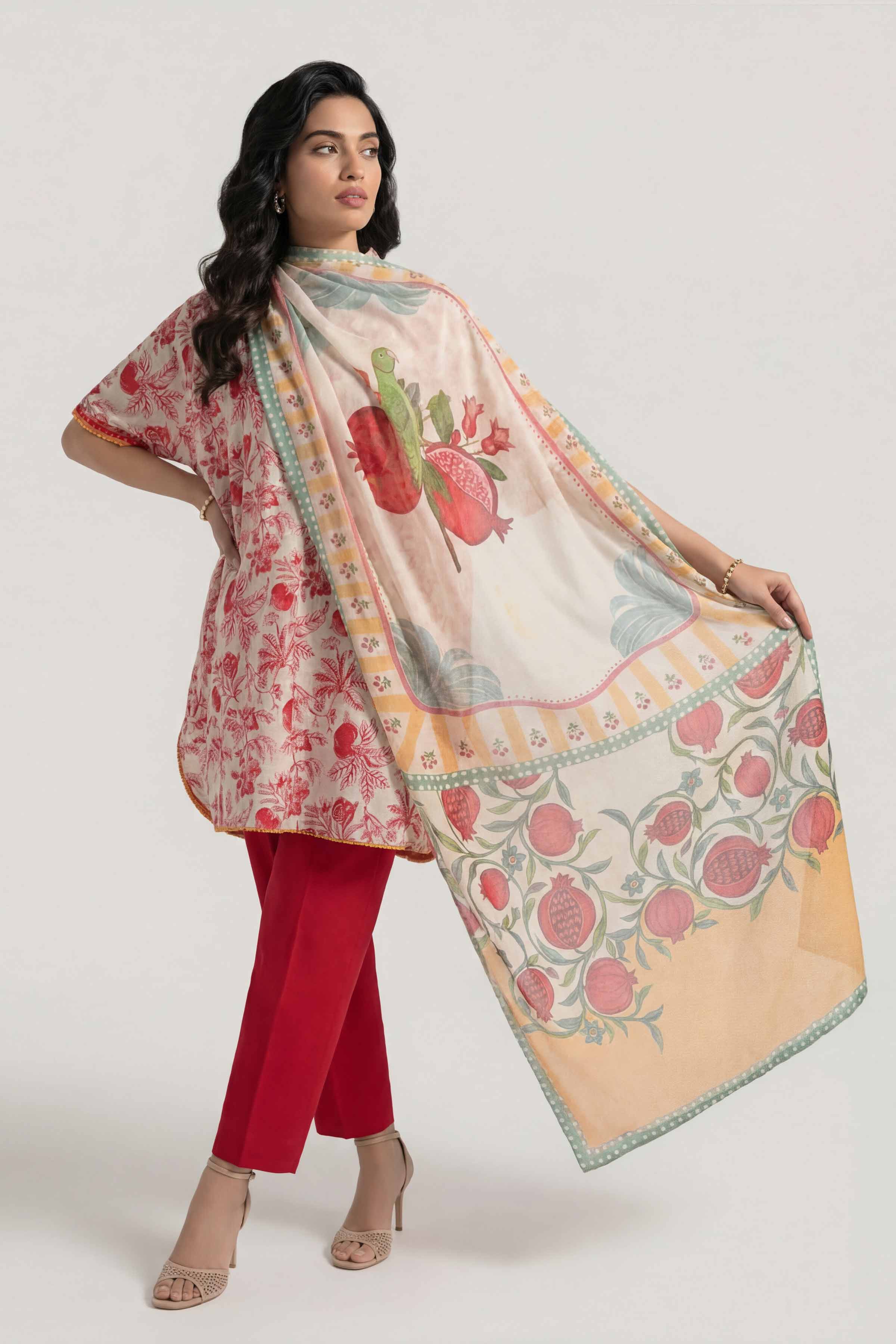 3 Piece - Digital Printed Suit - 42601499 for Women - Unstitched Collection | Nishat | Shop Online