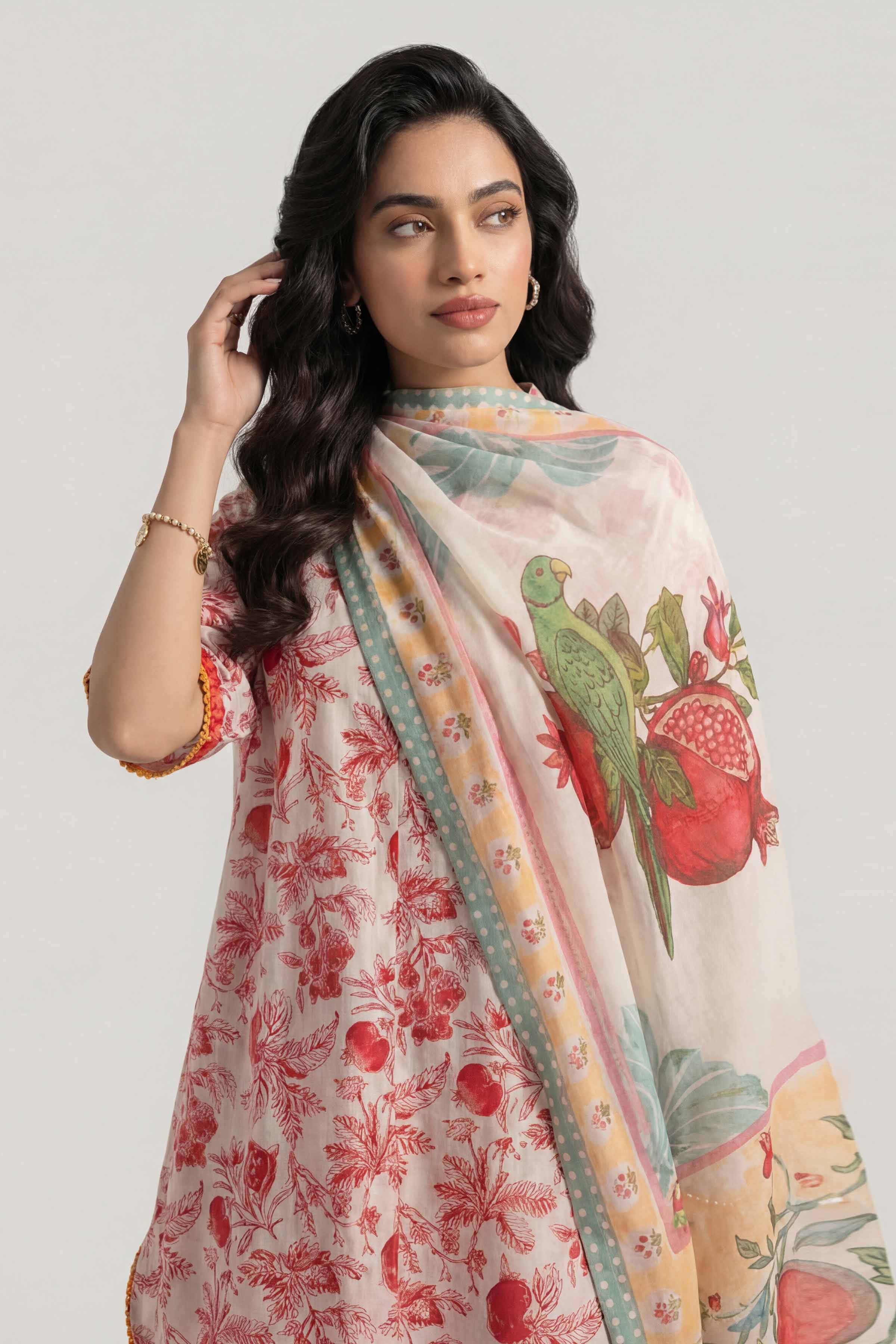 3 Piece - Digital Printed Suit - 42601499 for Women - Unstitched Collection | Nishat | Shop Online