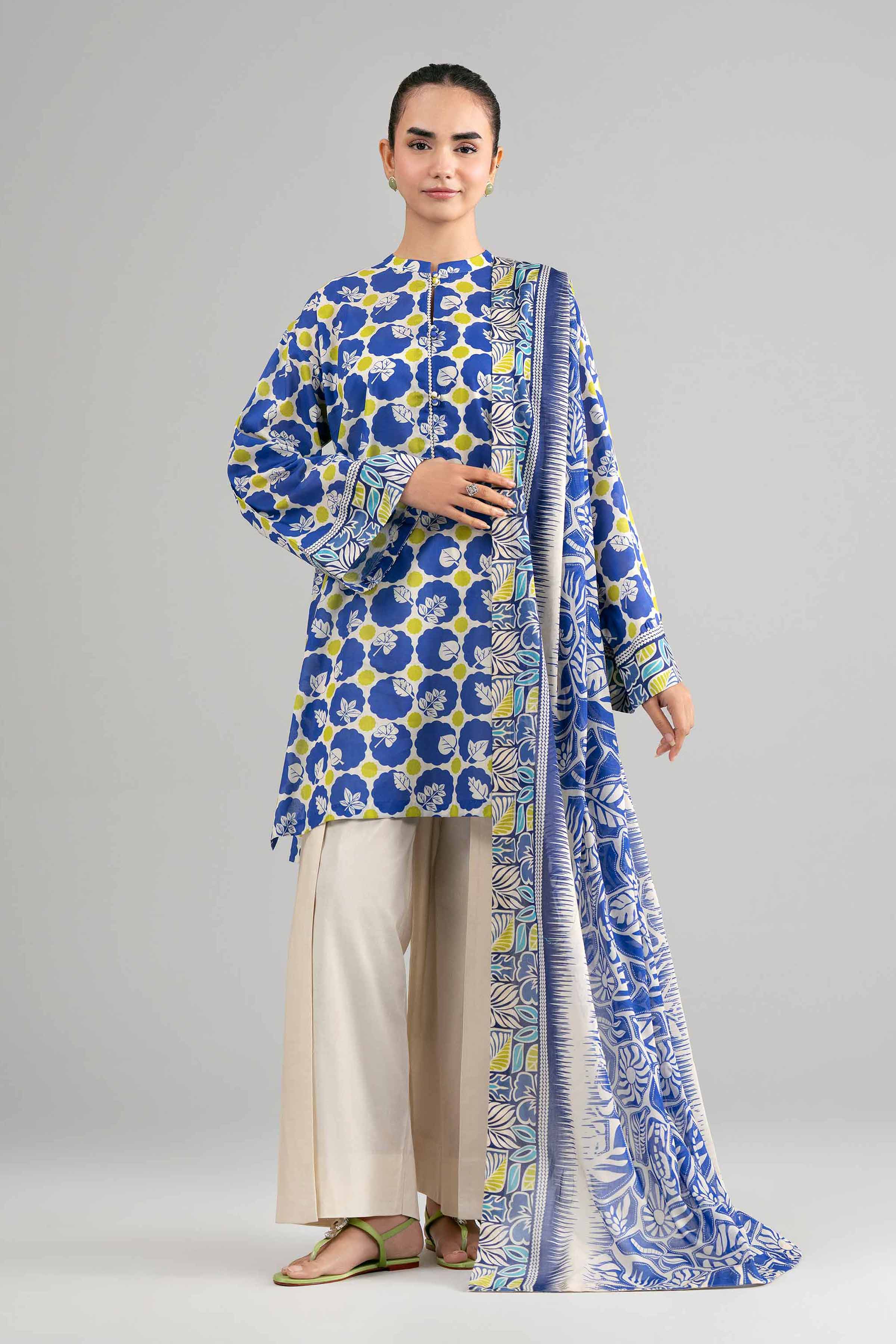 3 Piece - Printed Suit - 42601504 for Women - Unstitched Collection | Nishat | Shop Online