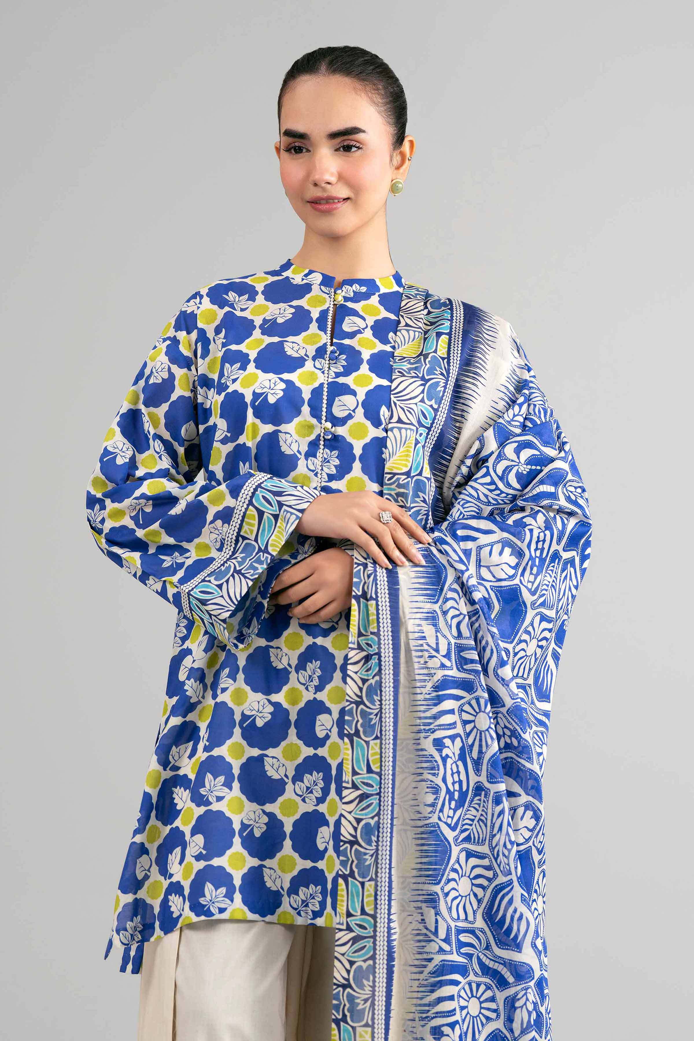 3 Piece - Printed Suit - 42601504 for Women - Unstitched Collection | Nishat | Shop Online